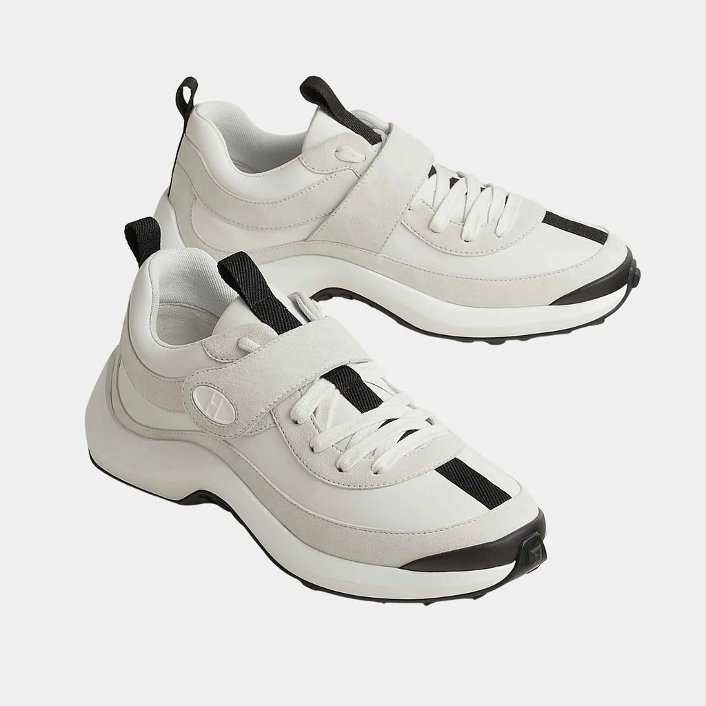 Loop Sneakers In Calfskin And Suede Goatskin Hermes оригінал – Купити в Україні – боковий вид