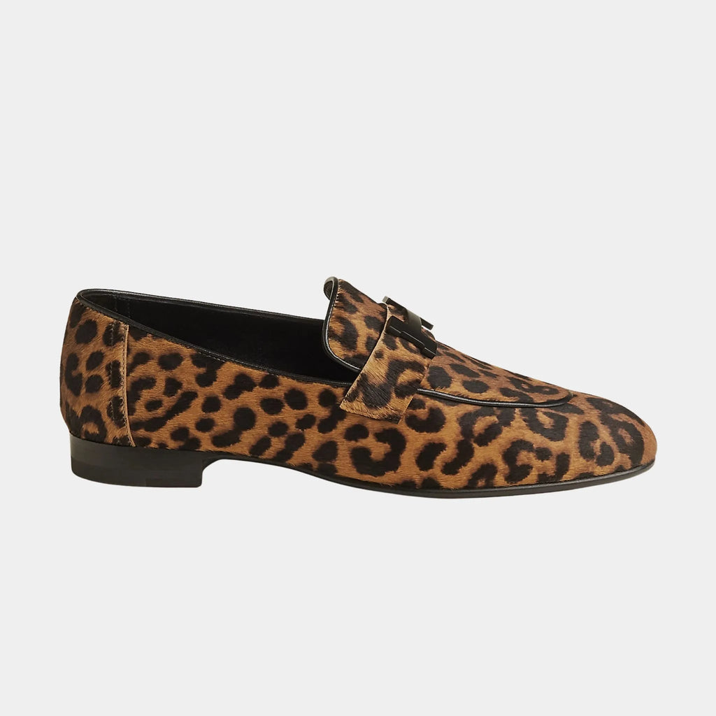 Paris Loafer In Moire Calfskin Hermes оригінал – Купити в Україні – вид ззаду