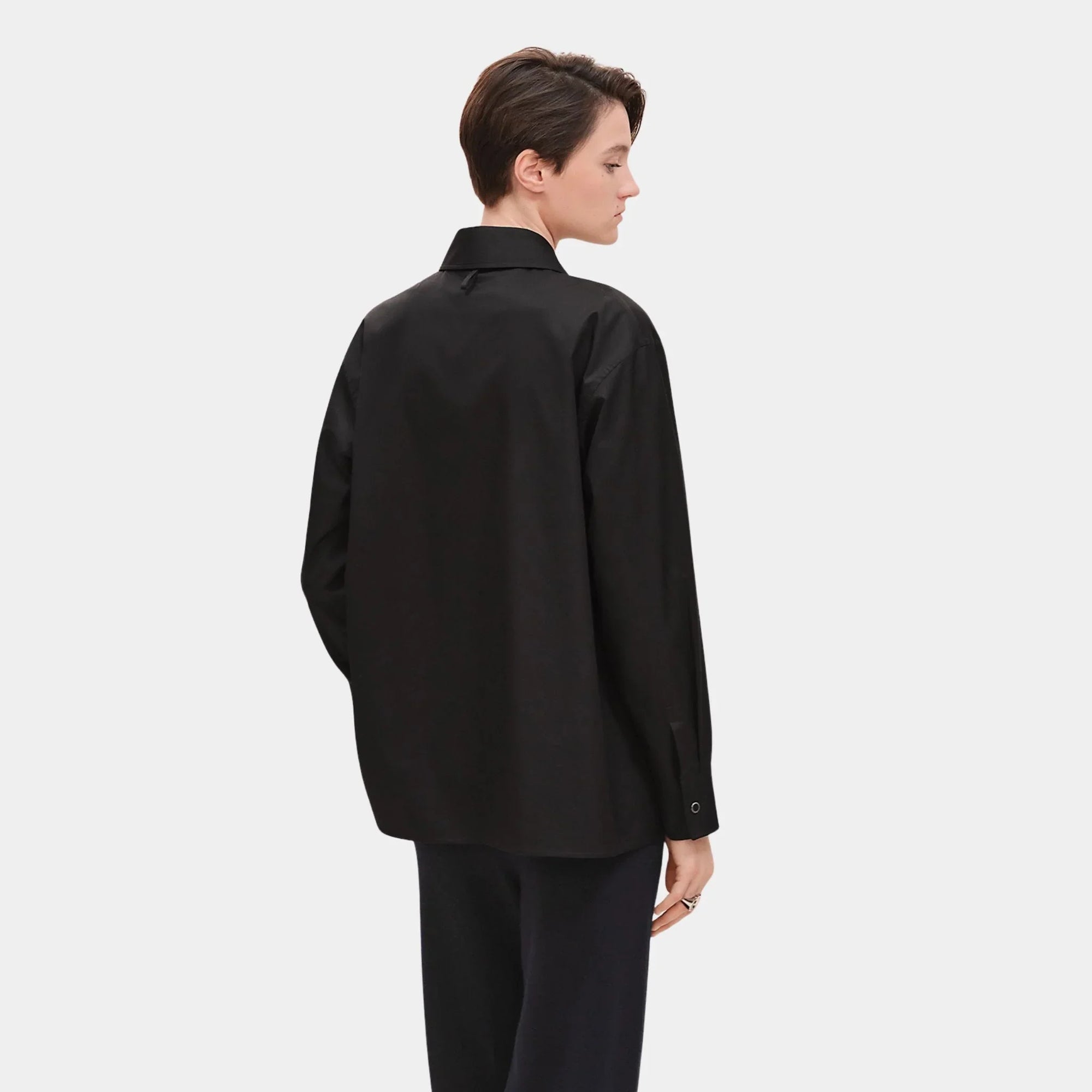 Оригінальна Loose-Fitting Cotton Twill Shirt Hermes – вид ззаду