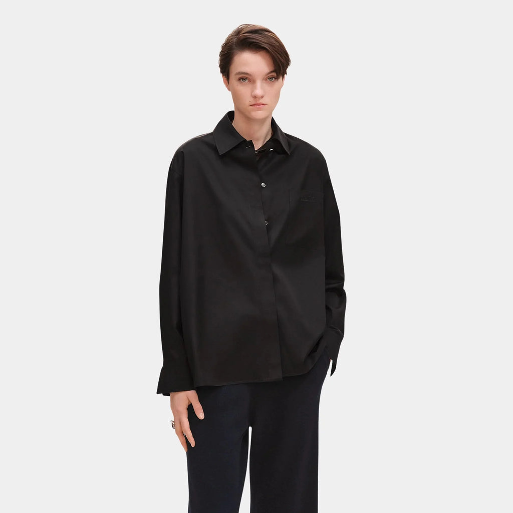 Оригінальна Loose-Fitting Cotton Twill Shirt Hermes – боковий вид