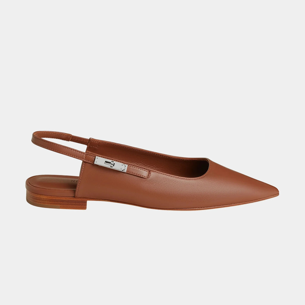 Оригінальна Lovely Slingbacks In Nappa Leather Hermes – вид ззаду