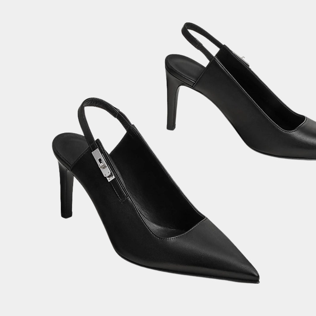 Lover 80 Pump In Nappa Leather Hermes – Гарантія оригінальності – боковий вид