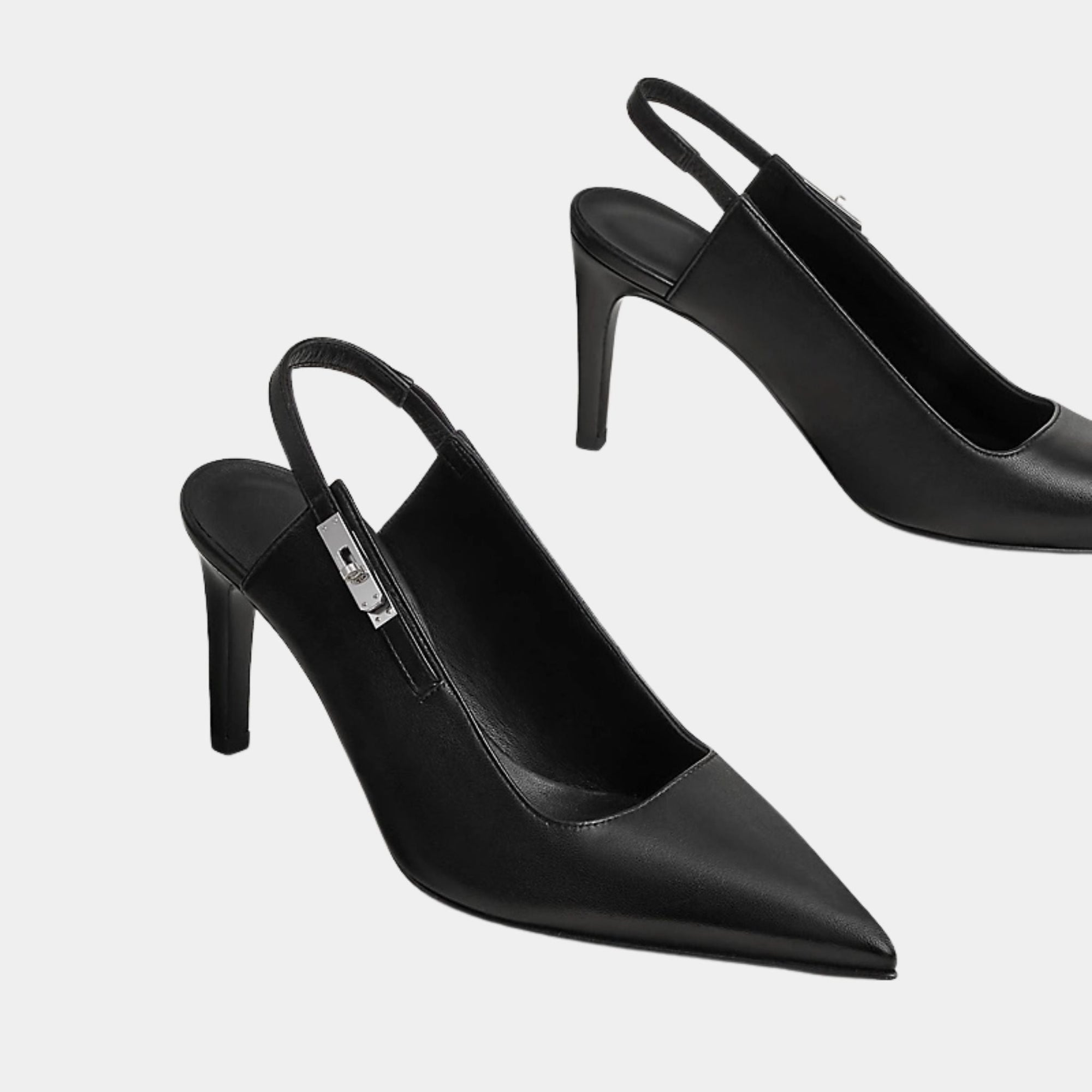 Lover 80 Pump In Nappa Leather Hermes – Гарантія оригінальності – боковий вид
