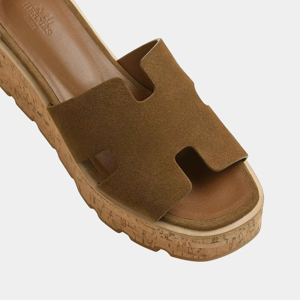 Luce 30 Sandals In Suede Goatskin Hermes – Гарантія оригінальності – детальний вид