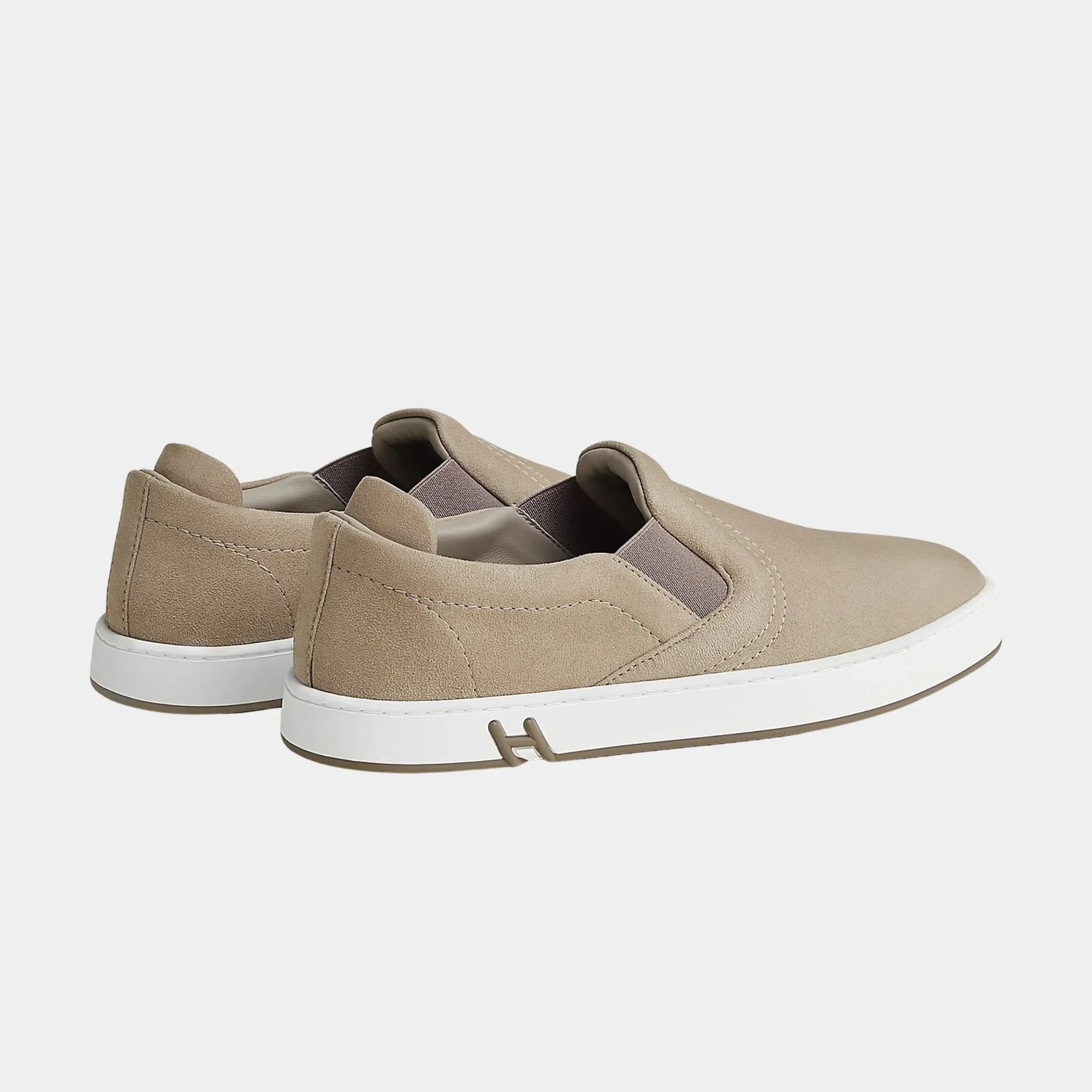Lucky Slip-On Sneaker In Suede Goatskin Hermes оригінал – Купити в Україні – вид ззаду