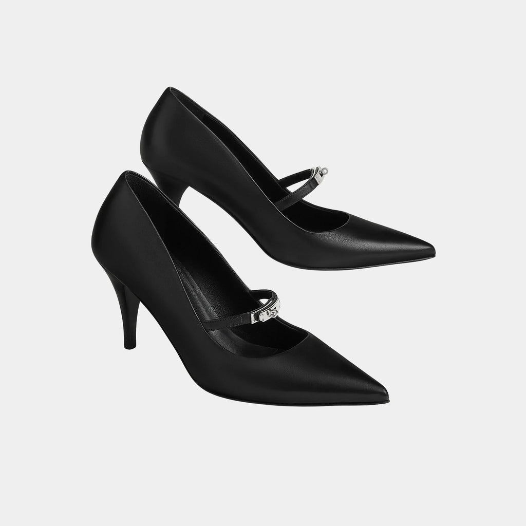 Оригінальна Majeste 80 Pump In Nappa Leather Hermes – боковий вид