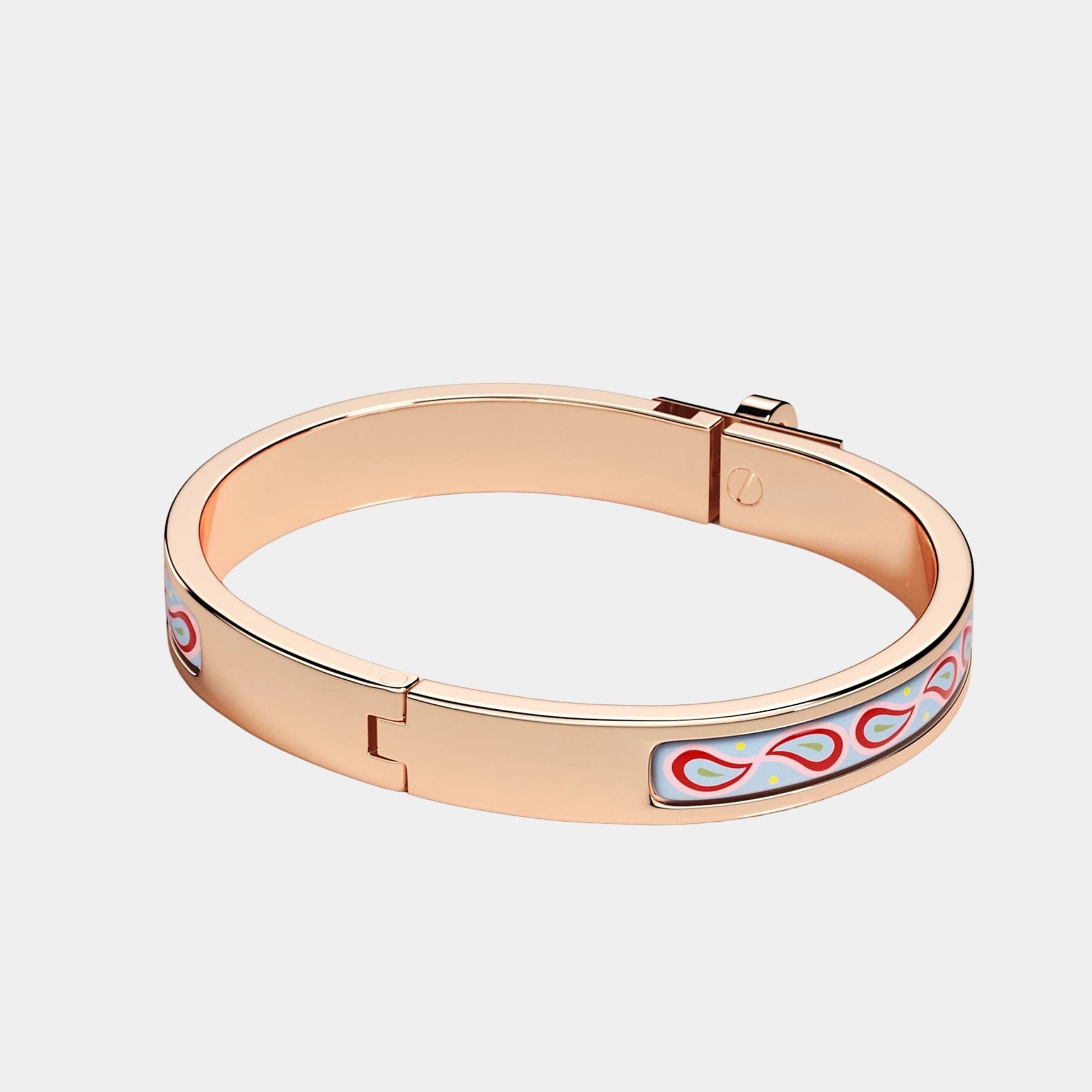Mini CLIC Kelly Palmettes Composees Bracelet Rose Gold Hermes – Гарантія оригінальності – вид ззаду