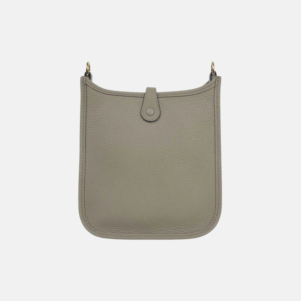 Оригінальна Mini Evelyne Tpm Amazone 112 Clemence Beige Marfa Ghw Hermes – вид ззаду