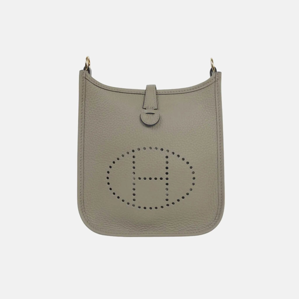 Оригінальна Mini Evelyne Tpm Amazone 112 Clemence Beige Marfa Ghw Hermes – боковий вид