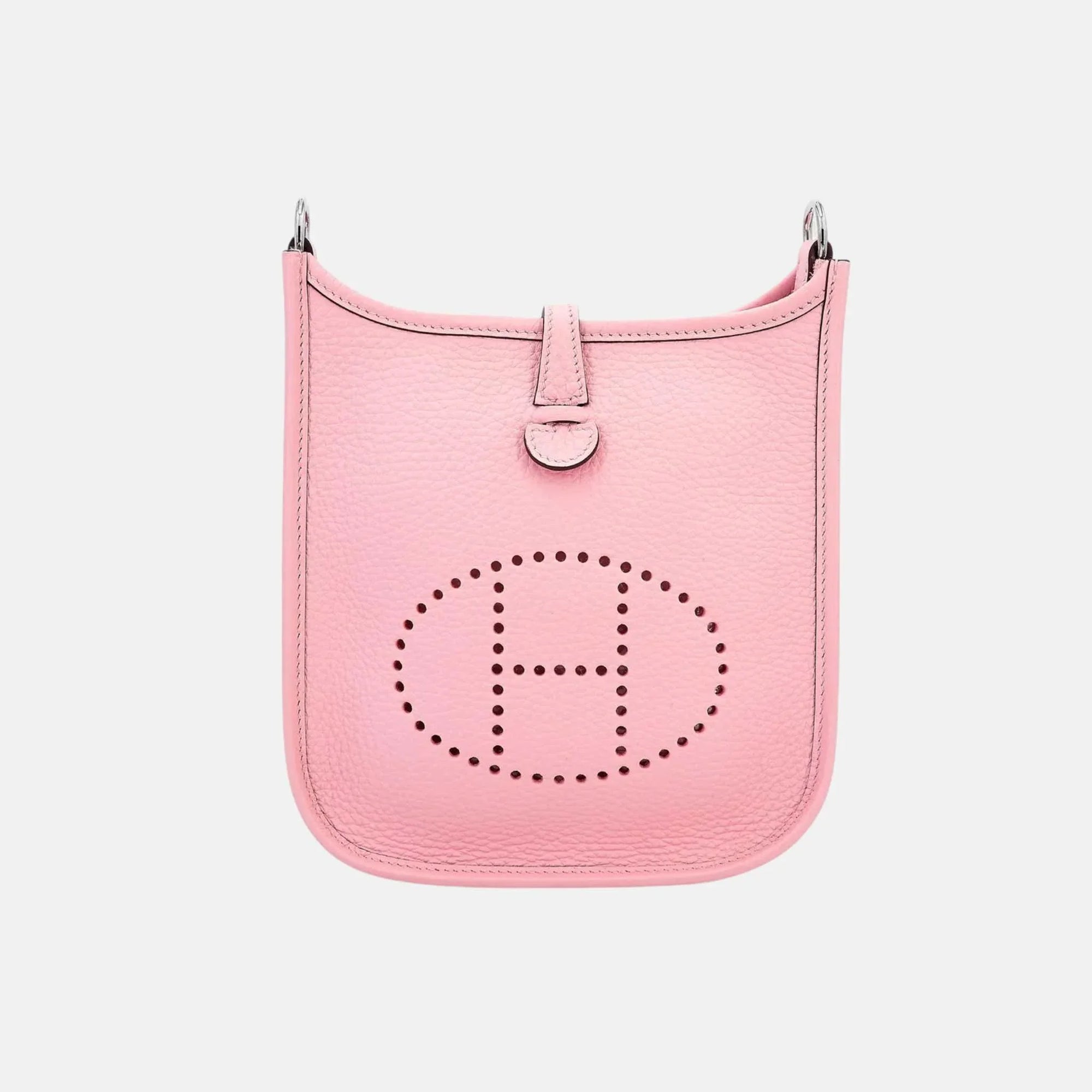 Оригінальна Mini Evelyne Tpm Amazone 112 Clemence Rose Sakura Phw Hermes – боковий вид