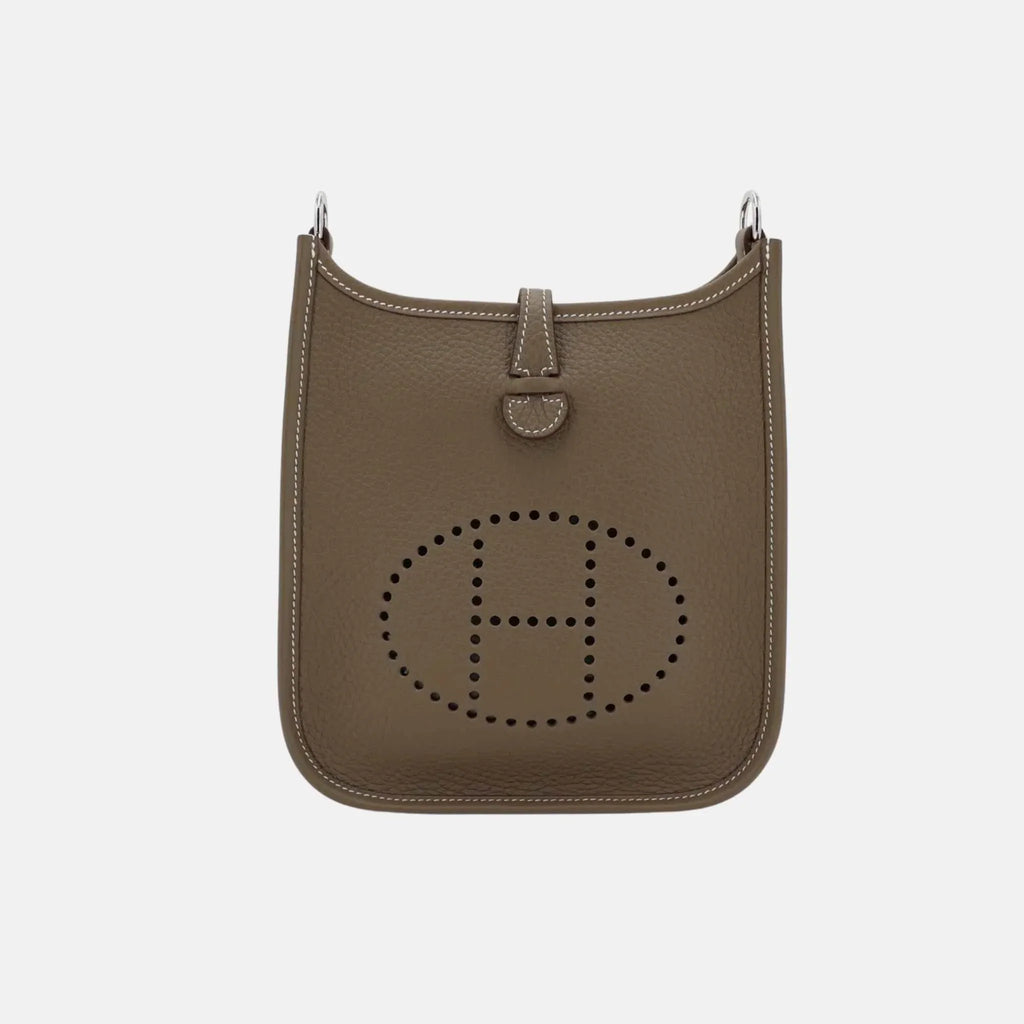 Mini Evelyne Tpm Amazone 98 Clemence Etoupe Hermes – Гарантія оригінальності – боковий вид