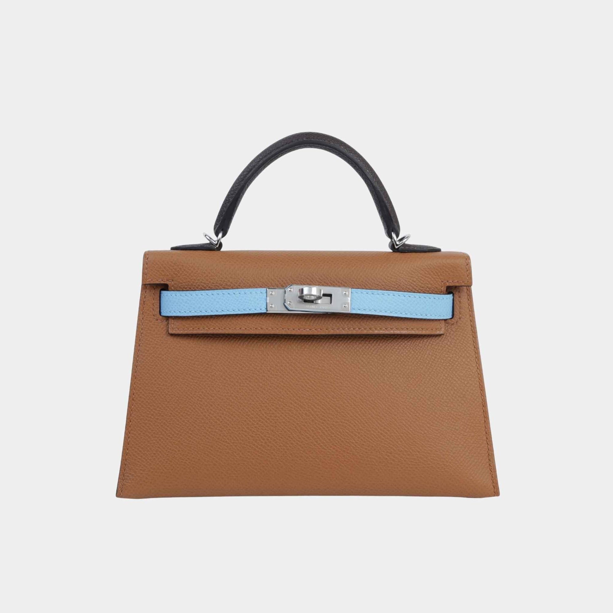 Mini Kelly II Epsom Gold Hermes – Гарантія оригінальності – боковий вид