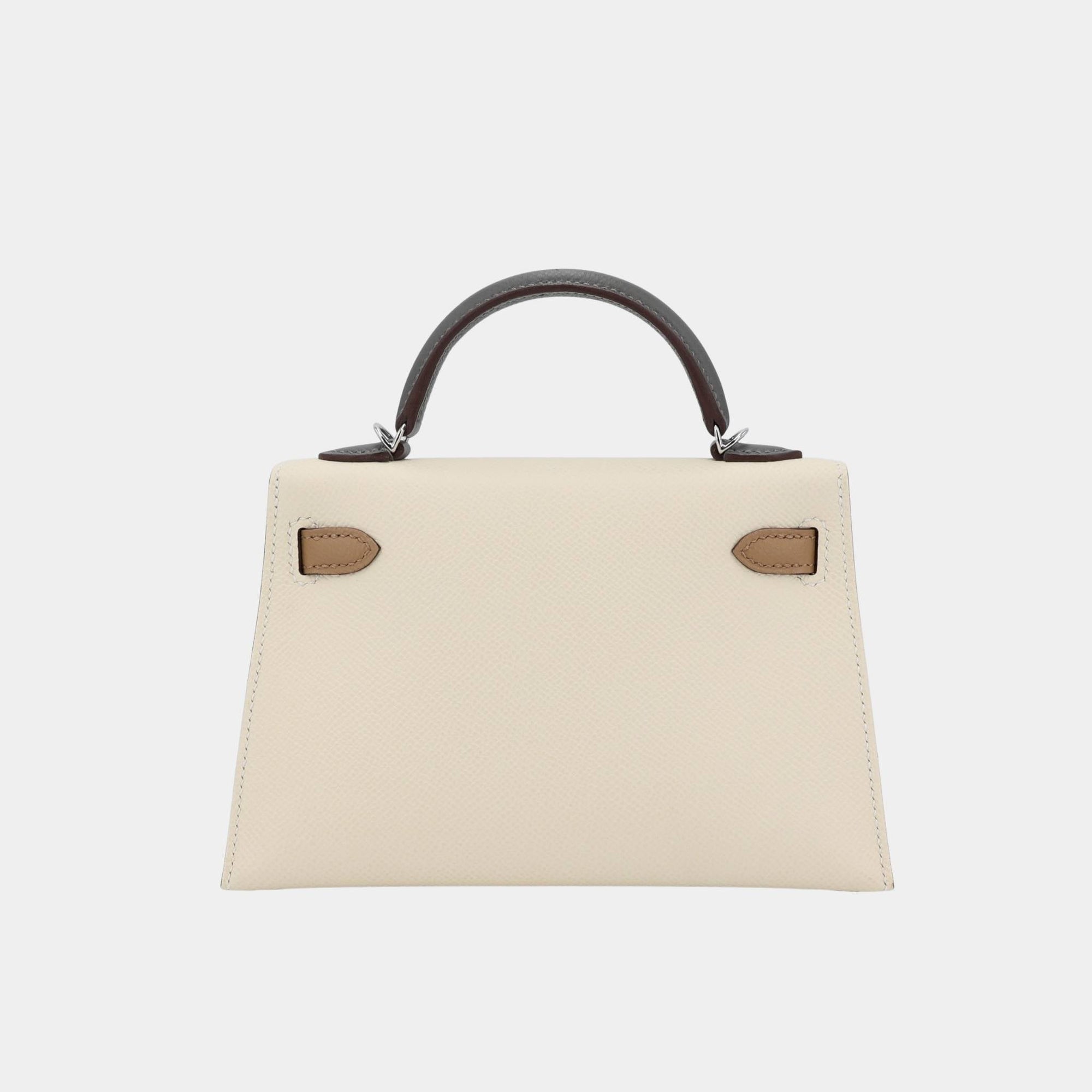Mini Kelly II Epsom Nata Hermes оригінал – Купити в Україні – вид ззаду