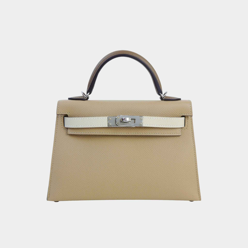 Оригінальна Mini Kelly II Epsom Trench Hermes – боковий вид