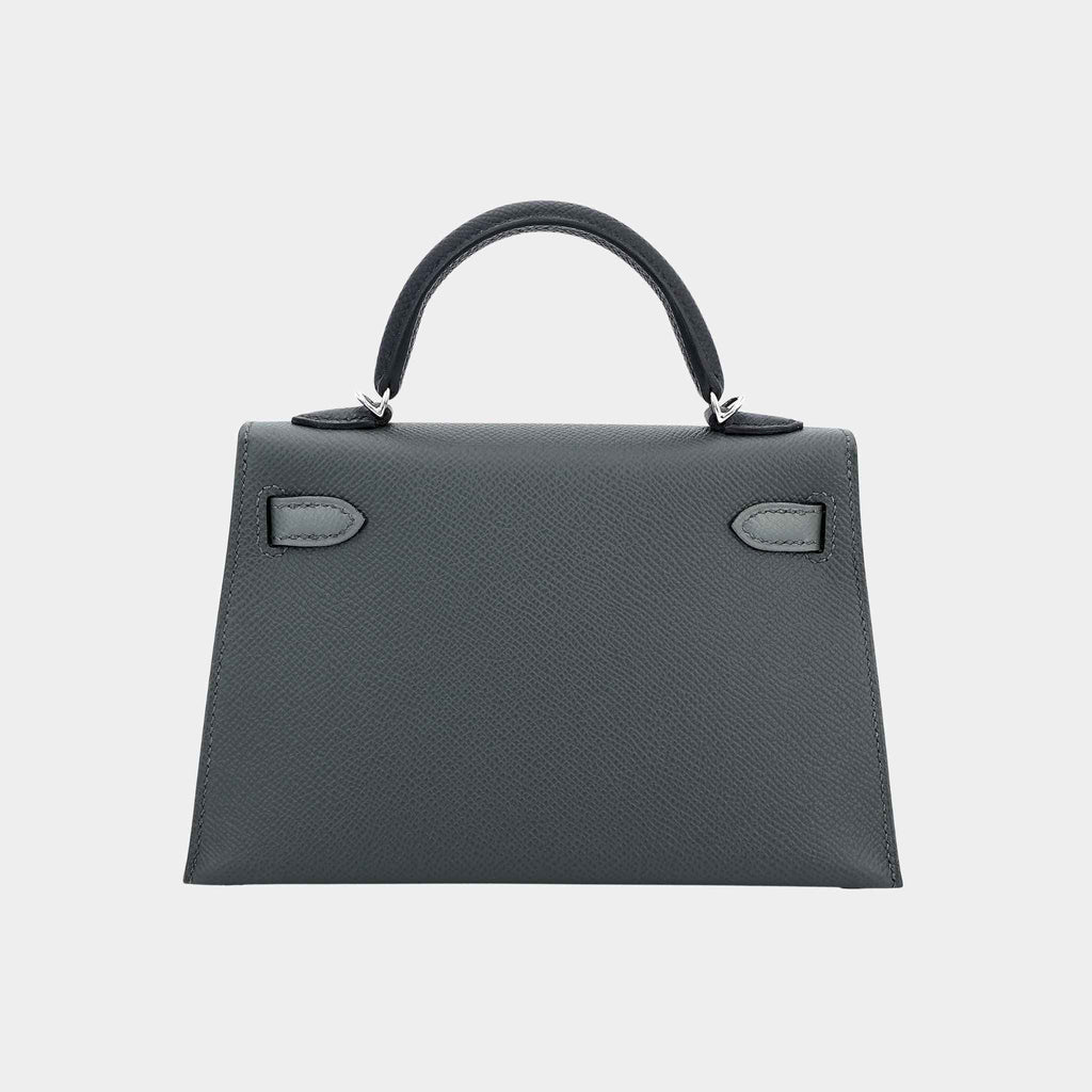 Mini Kelly II Epsom Vert Mangrove Hermes оригінал – Купити в Україні – вид ззаду