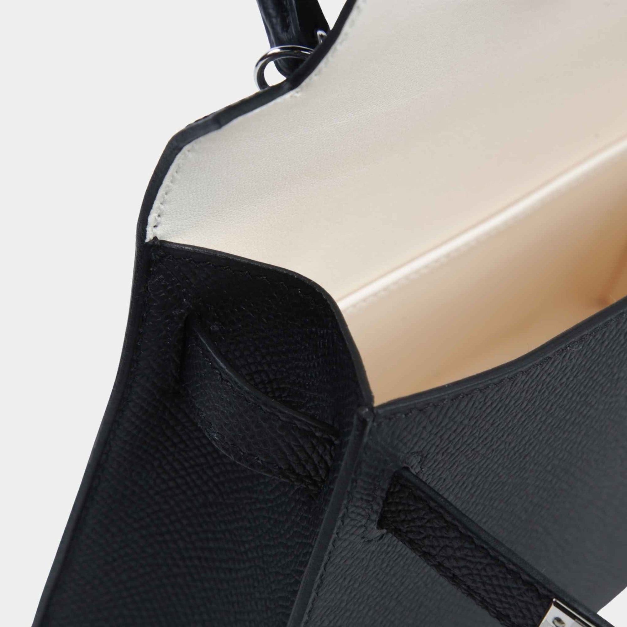 Mini Kelly II Hss Epsom Black Hermes – Гарантія оригінальності – детальний вид