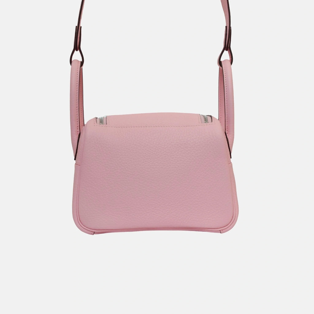 Mini Lindy Rose Sakura Clemence Phw Hermes – Гарантія оригінальності – вид ззаду