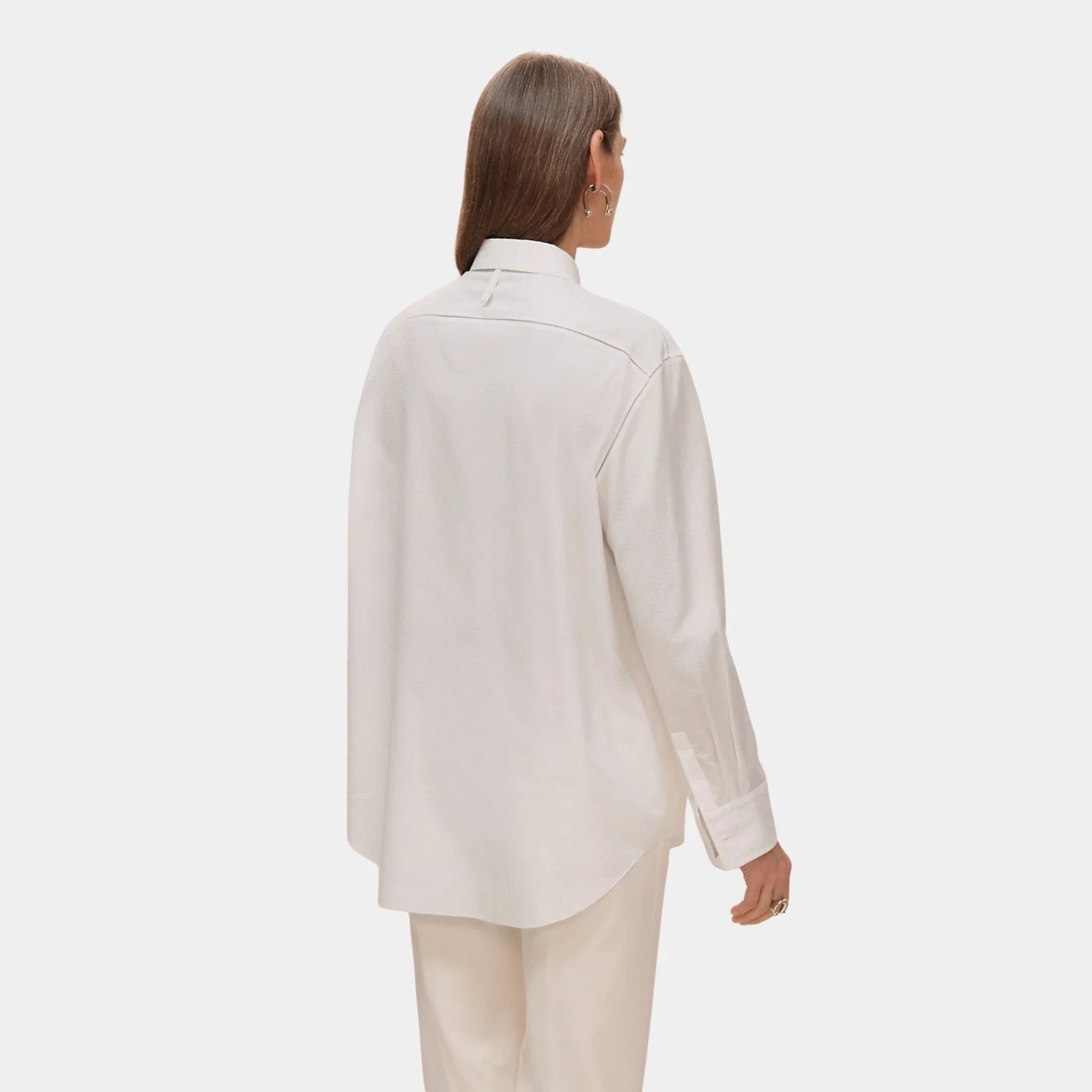 Оригінальна Mosaique Shirt In Gauze Hermes – вид ззаду