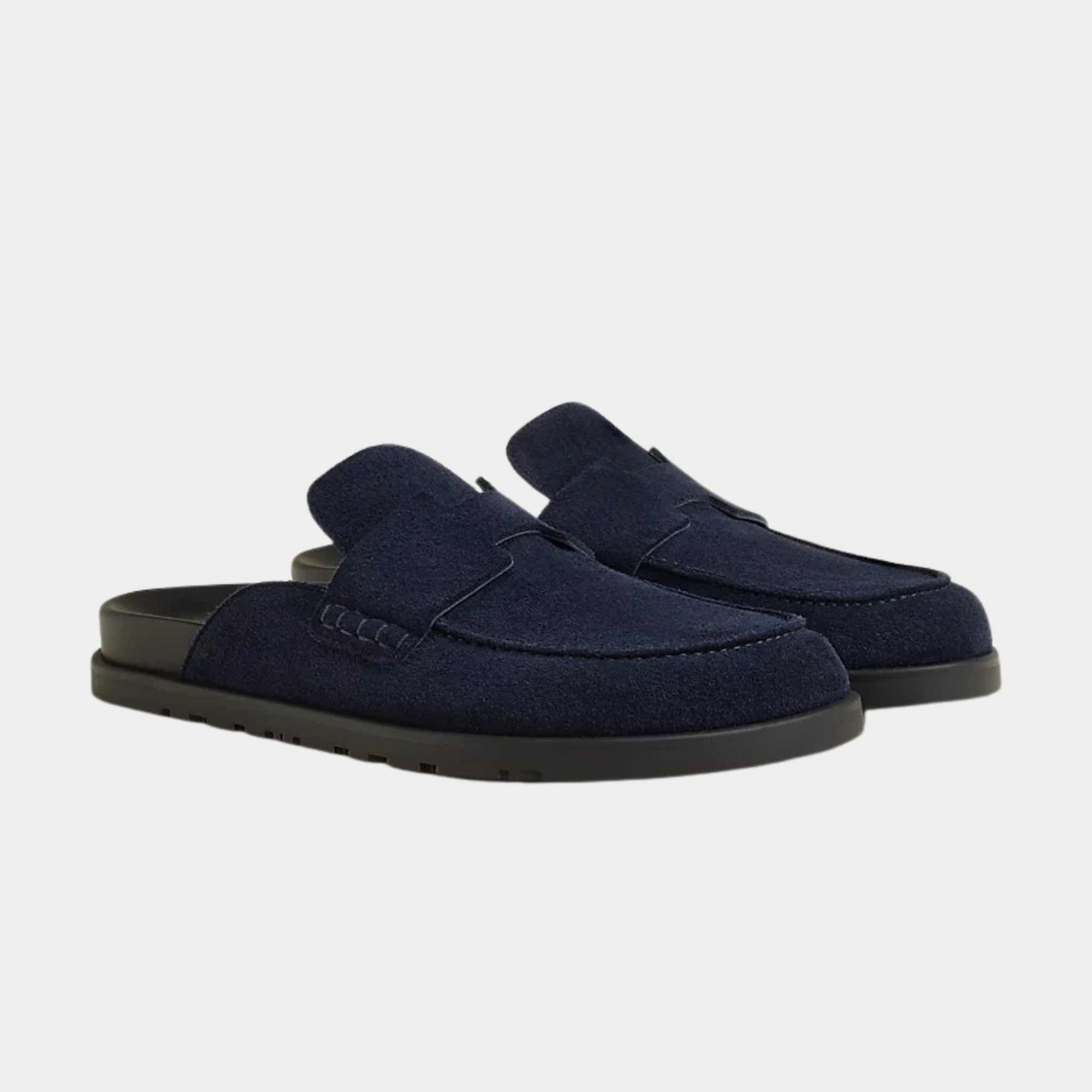 Оригінальна Mules Go Ocean Blue Hermes – боковий вид
