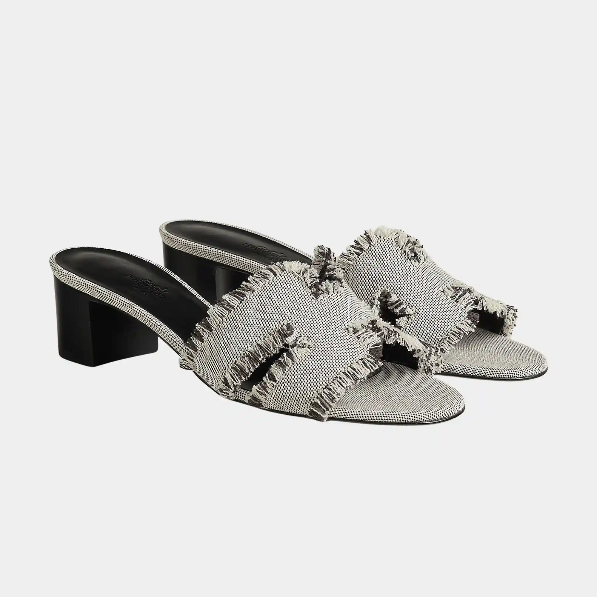 Oasis Sandal In Maxi Fringed H Canvas Hermes оригінал – Купити в Україні – боковий вид
