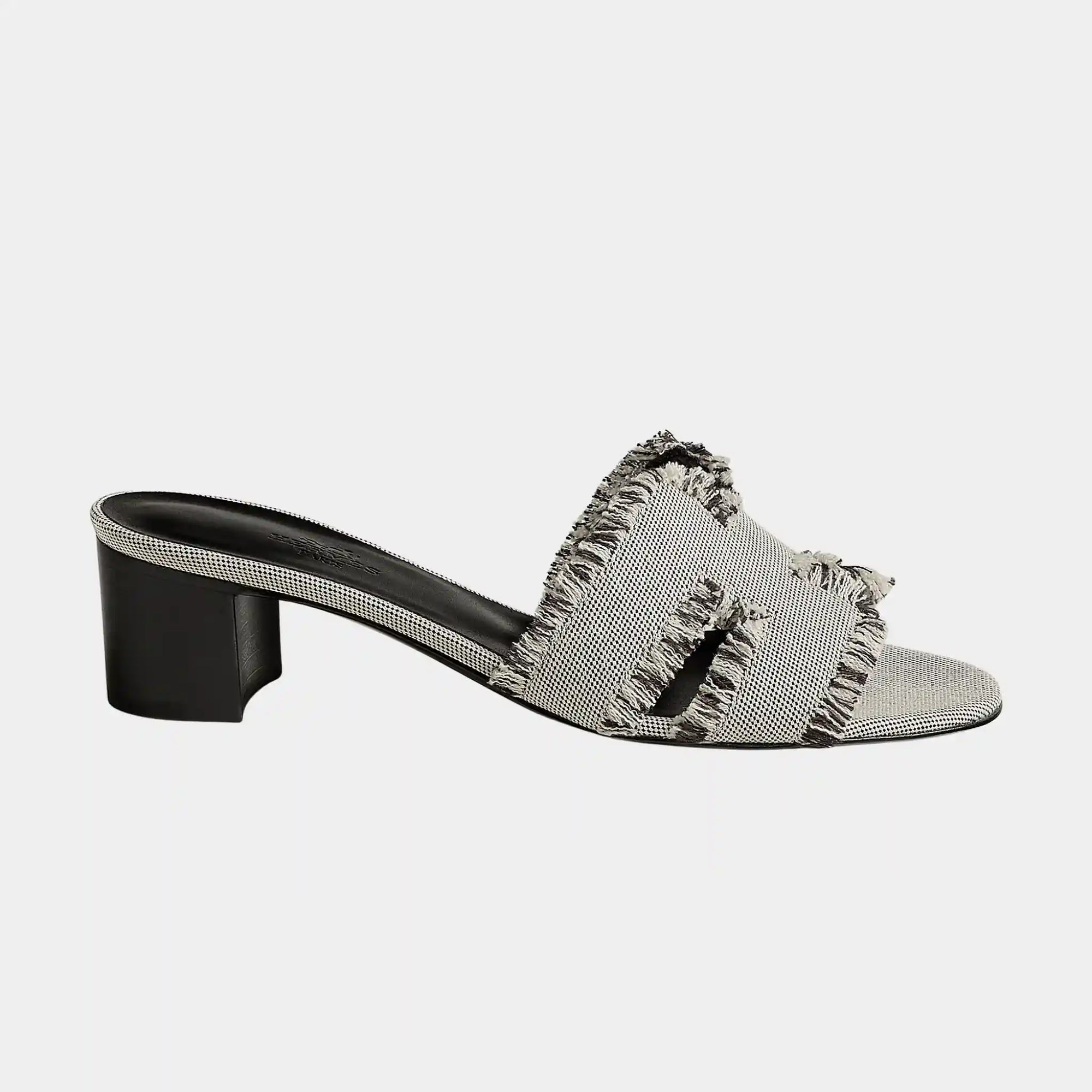 Oasis Sandal In Maxi Fringed H Canvas Hermes оригінал – Купити в Україні – вид ззаду