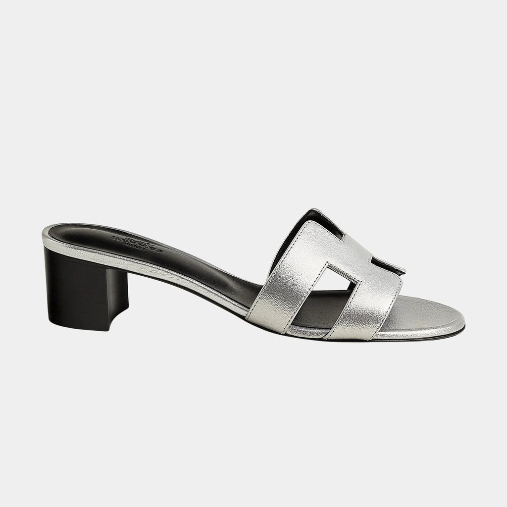 Oasis Sandal In Metallic Goatskin Hermes оригінал – Купити в Україні – вид ззаду