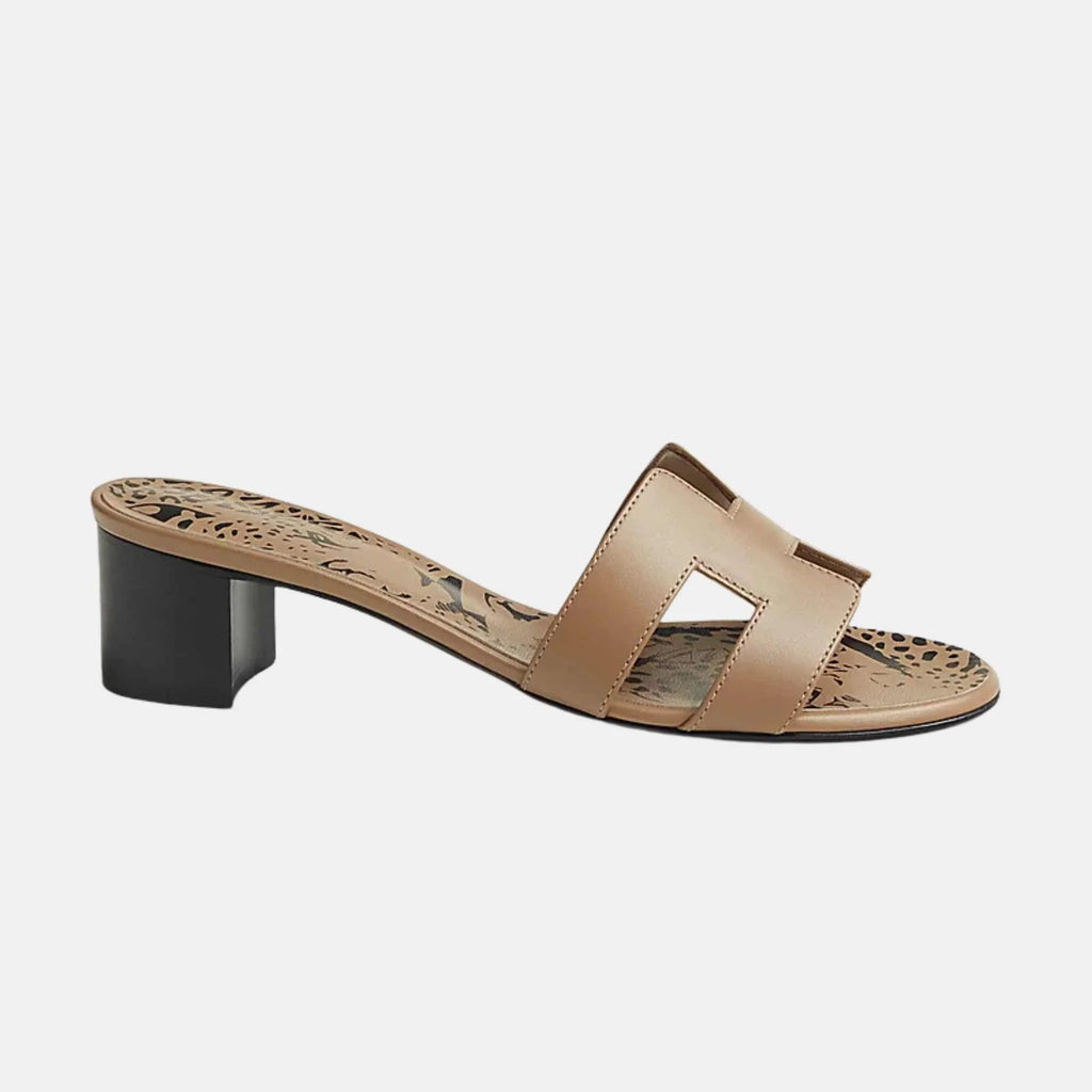 Oasis Sandals Calfskin Beige Argile Hermes оригінал – Купити в Україні – вид ззаду