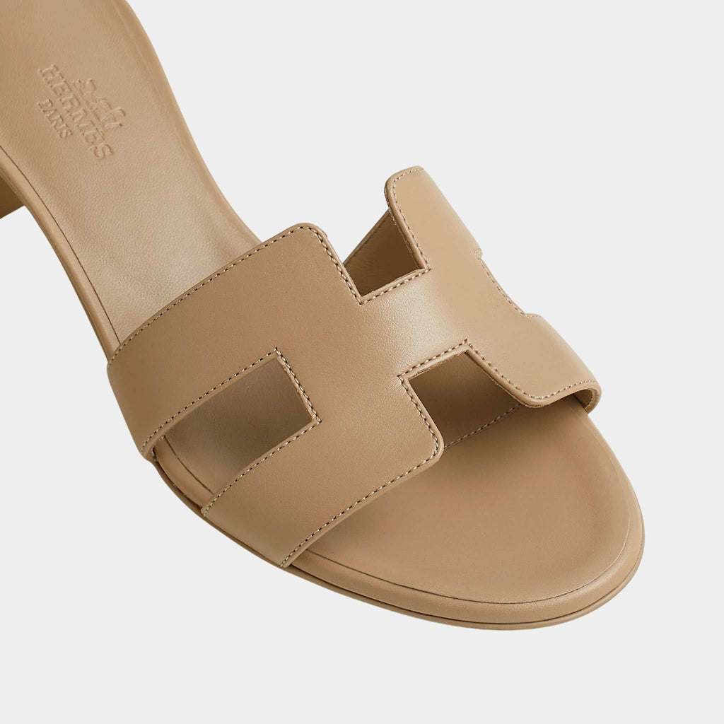 Oasis High Heel Sandals In Calfskin Hermes – Гарантія оригінальності – детальний вид