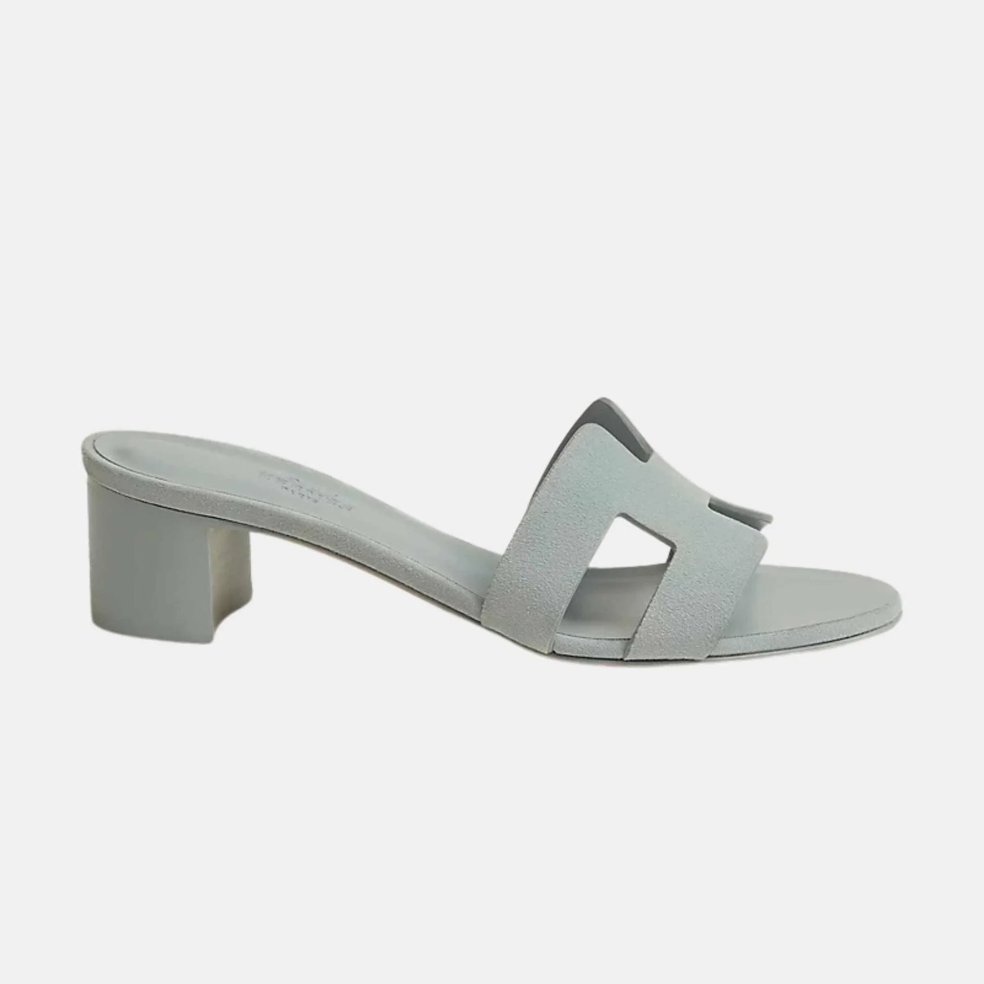 Оригінальна Oasis Sandals In Suede Goatskin Hermes – вид ззаду