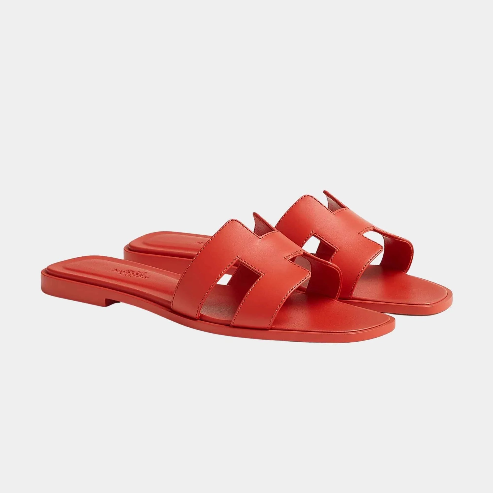 Oran Sandals Calfskin Hermes – Гарантія оригінальності – вид ззаду