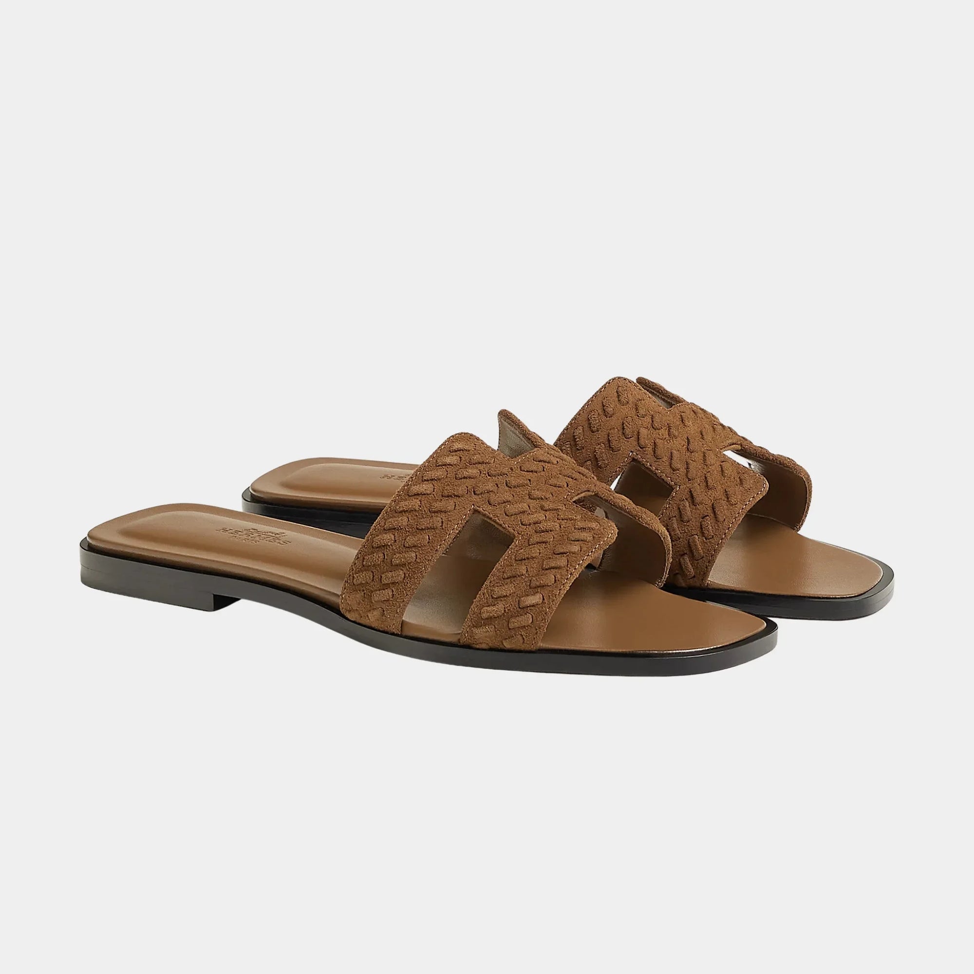 Oran Sandals In Braided Goat Suede Hermes оригінал – Купити в Україні – збільшений вид