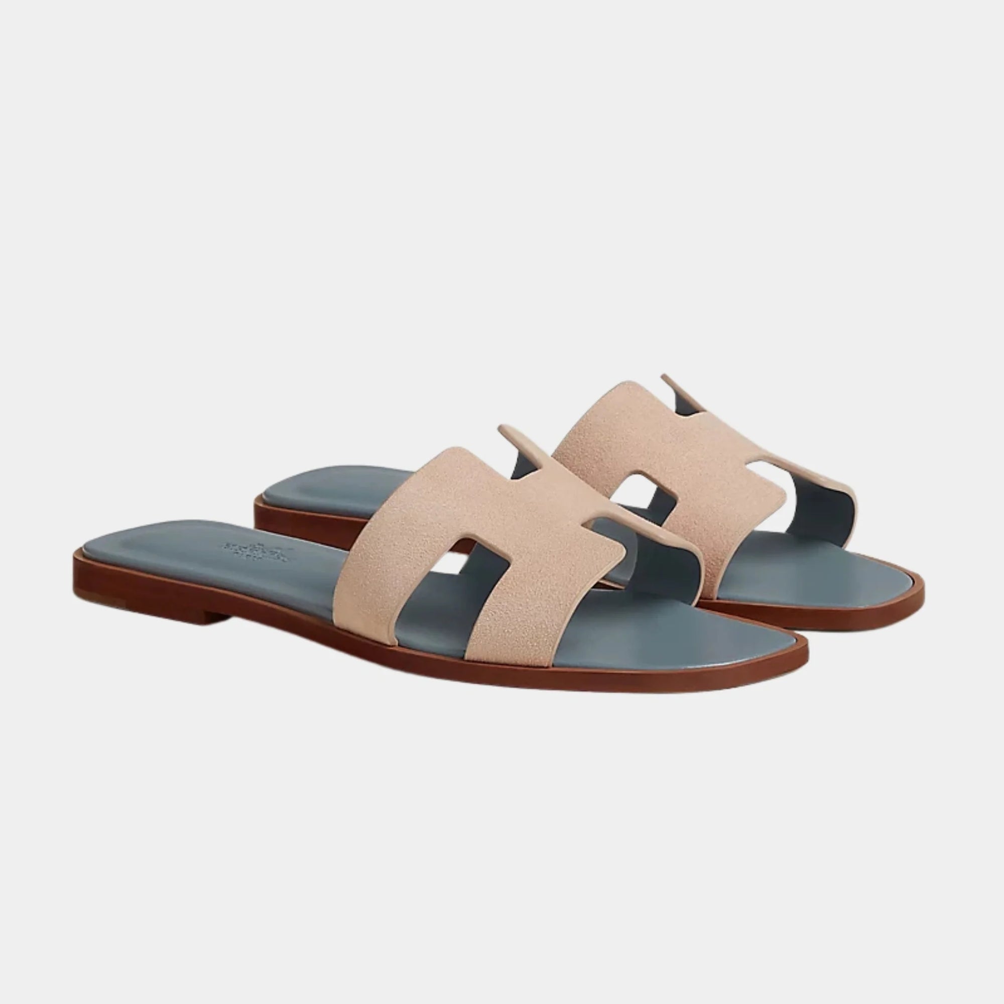 Oran Sandals In Duo Tone Suede Goatskin Hermes оригінал – Купити в Україні – збільшений вид