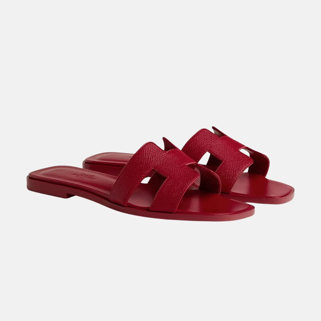 Оригінальна Oran Sandals In Epsom Calfskin Hermes – детальний вид
