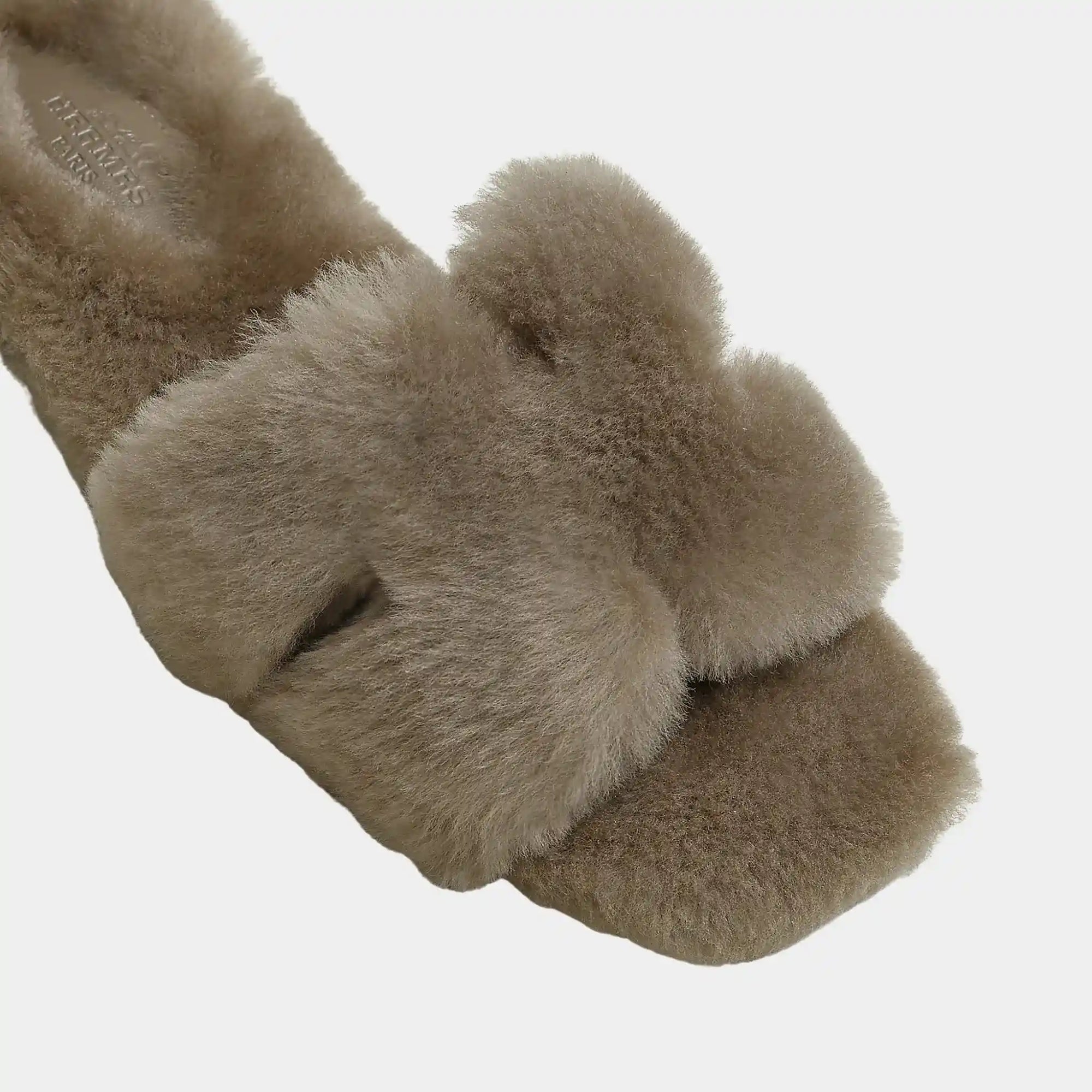 Oran Sandals In Shearling Hermes – Гарантія оригінальності – детальний вид