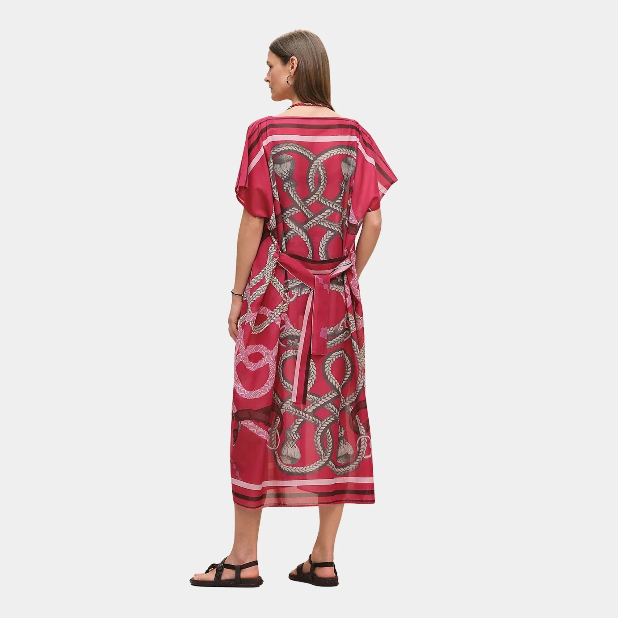 Palefroi Remix Maxi Beach Caftan Hermes – Гарантія оригінальності – вид ззаду