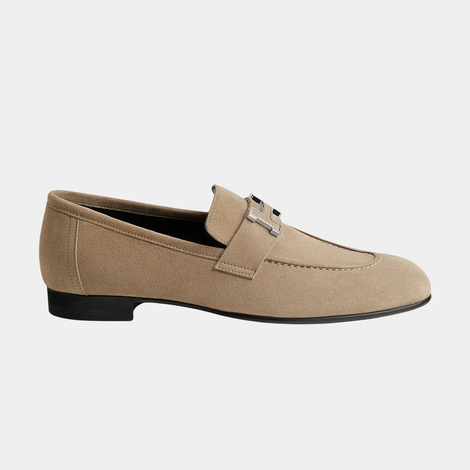 Paris Loafer In Goat Suede Women Hermes – Гарантія оригінальності – вид ззаду