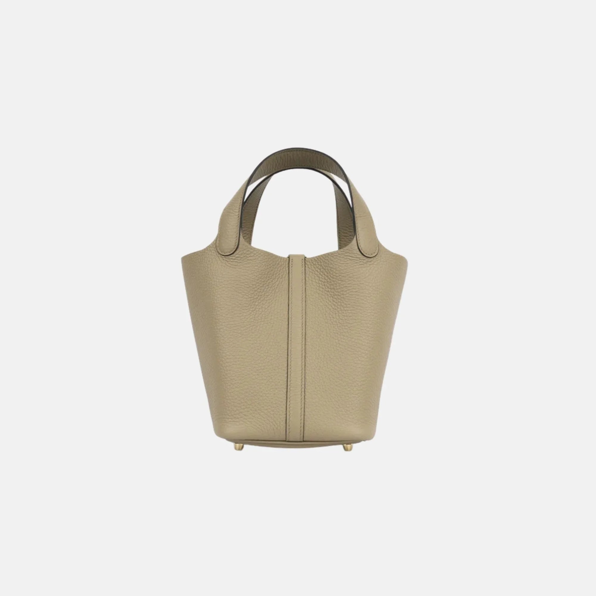 Picotin 18 Beige Marfa Clemence Ghw Hermes оригінал – Купити в Україні – вид ззаду