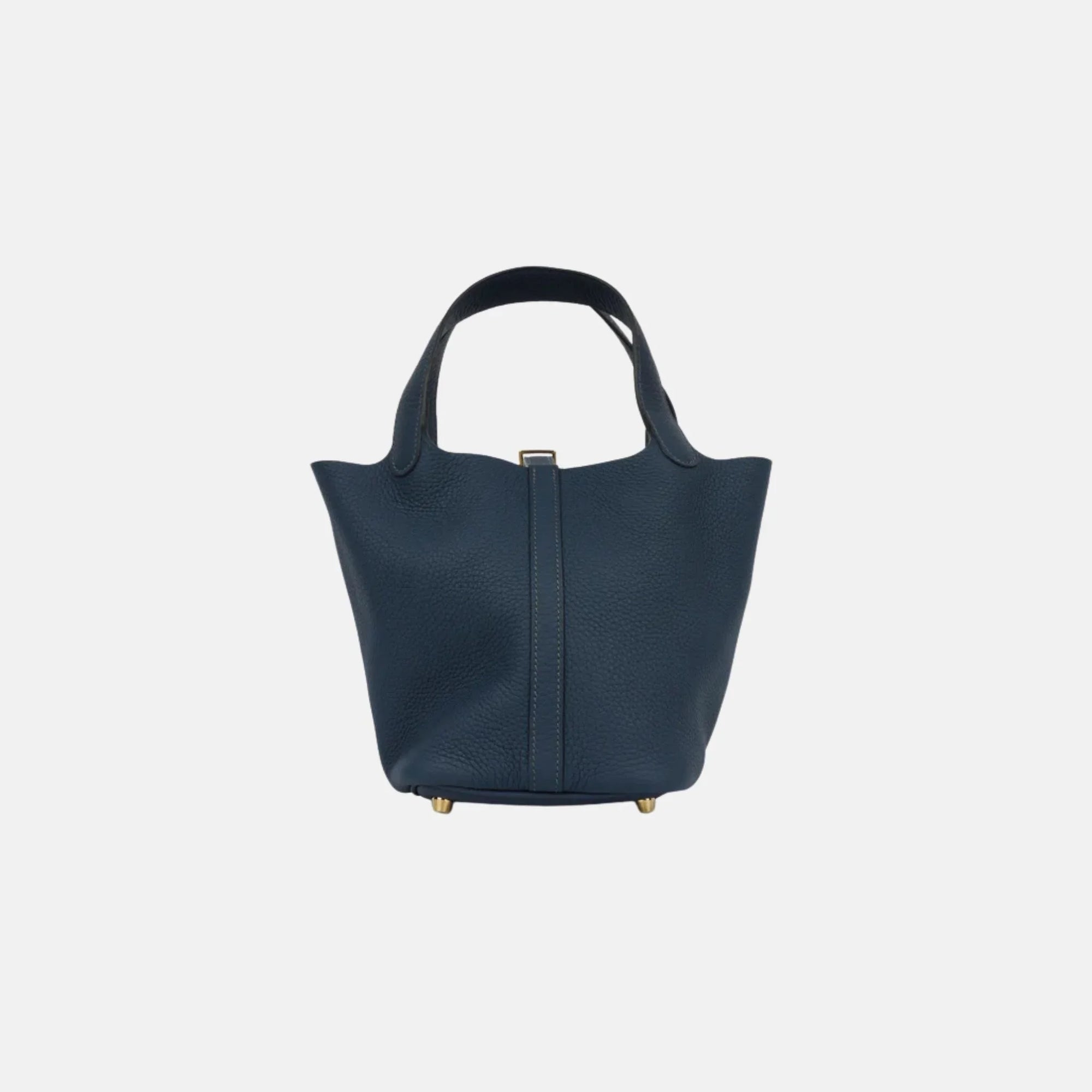 Picotin 18 Bleu De Prusse Clemence Ghw Hermes оригінал – Купити в Україні – вид ззаду