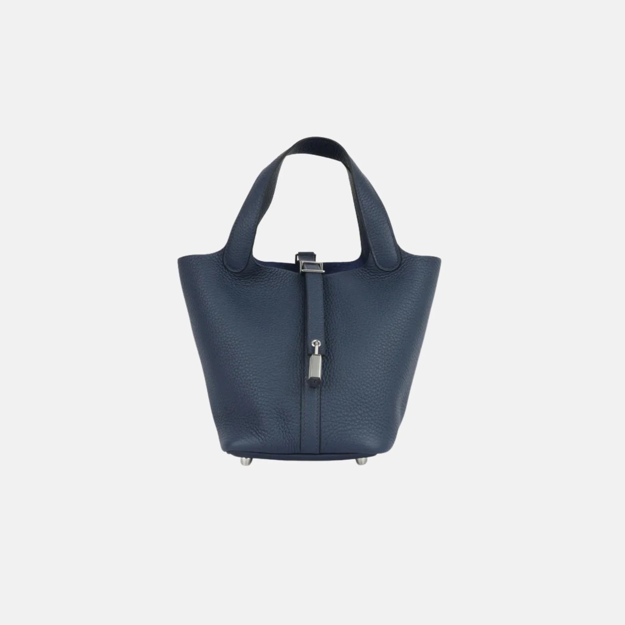 Picotin 18 Bleu De Prusse Clemence Phw Hermes оригінал – Купити в Україні – боковий вид