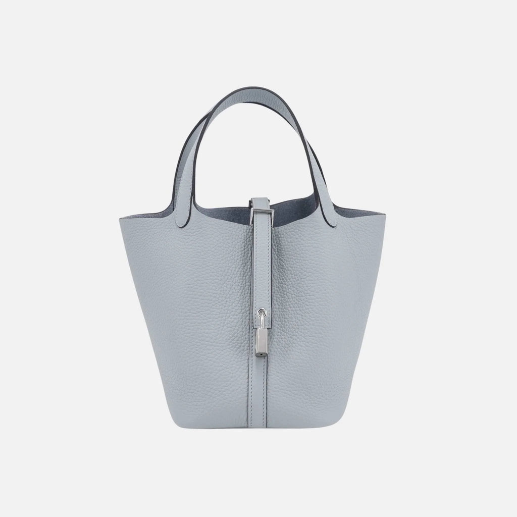 Picotin 18 Bleu Glacier Clemence Phw Hermes оригінал – Купити в Україні – боковий вид