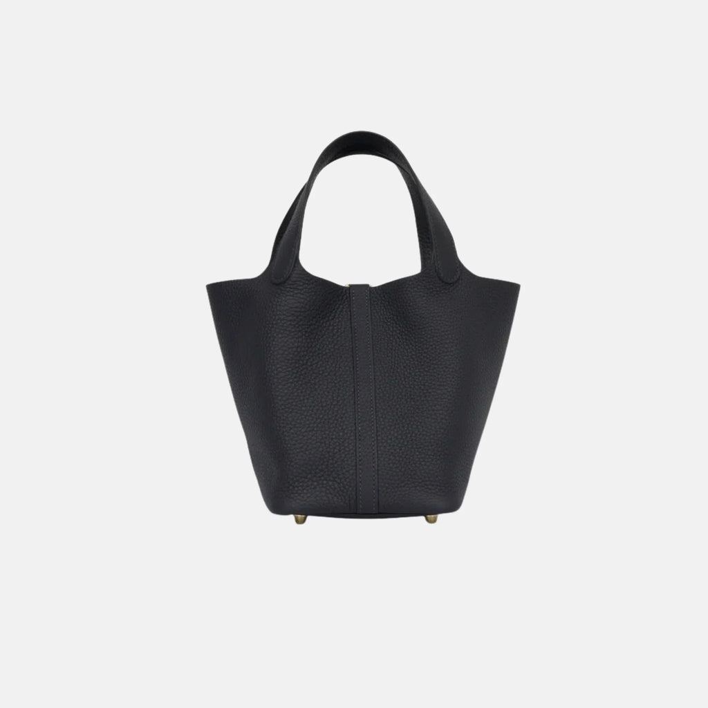 Picotin 18 Caban Deep Navy Clemence Ghw Hermes – Гарантія оригінальності – вид ззаду