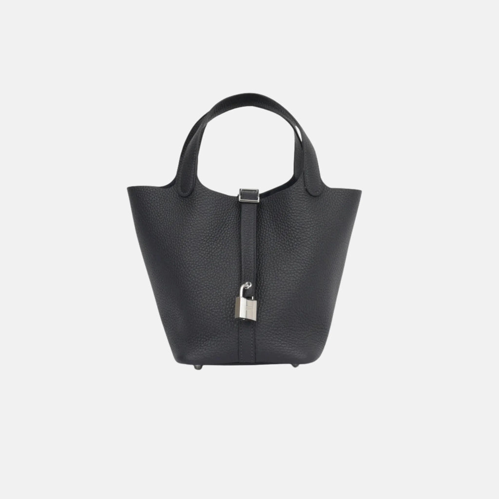 Picotin 18 Caban Deep Navy Clemence Phw Hermes оригінал – Купити в Україні – боковий вид