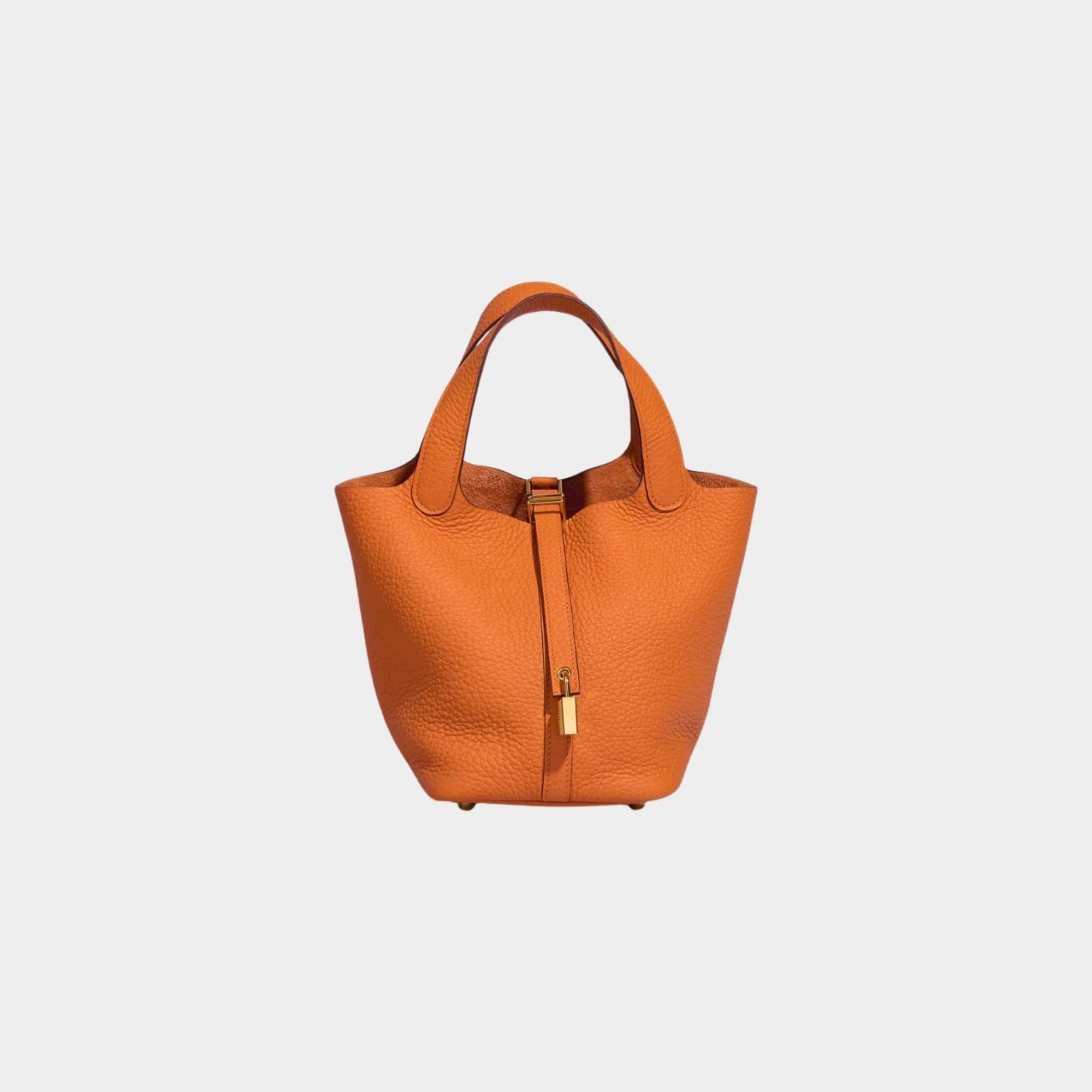 Picotin 18 Clemence Orange Ghw Hermes – Гарантія оригінальності – боковий вид
