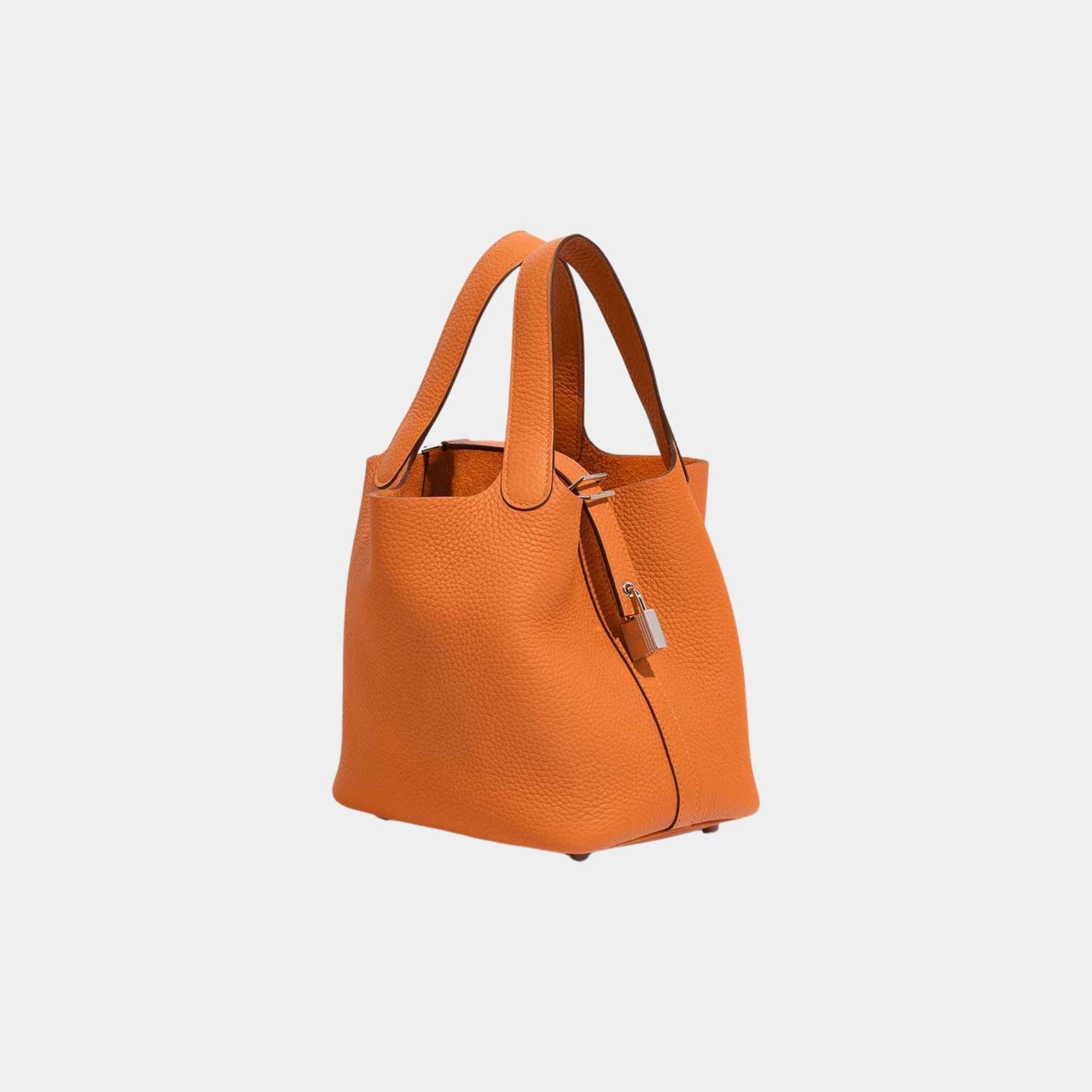 Picotin 18 Clemence Orange Ghw Hermes – Гарантія оригінальності – вид ззаду