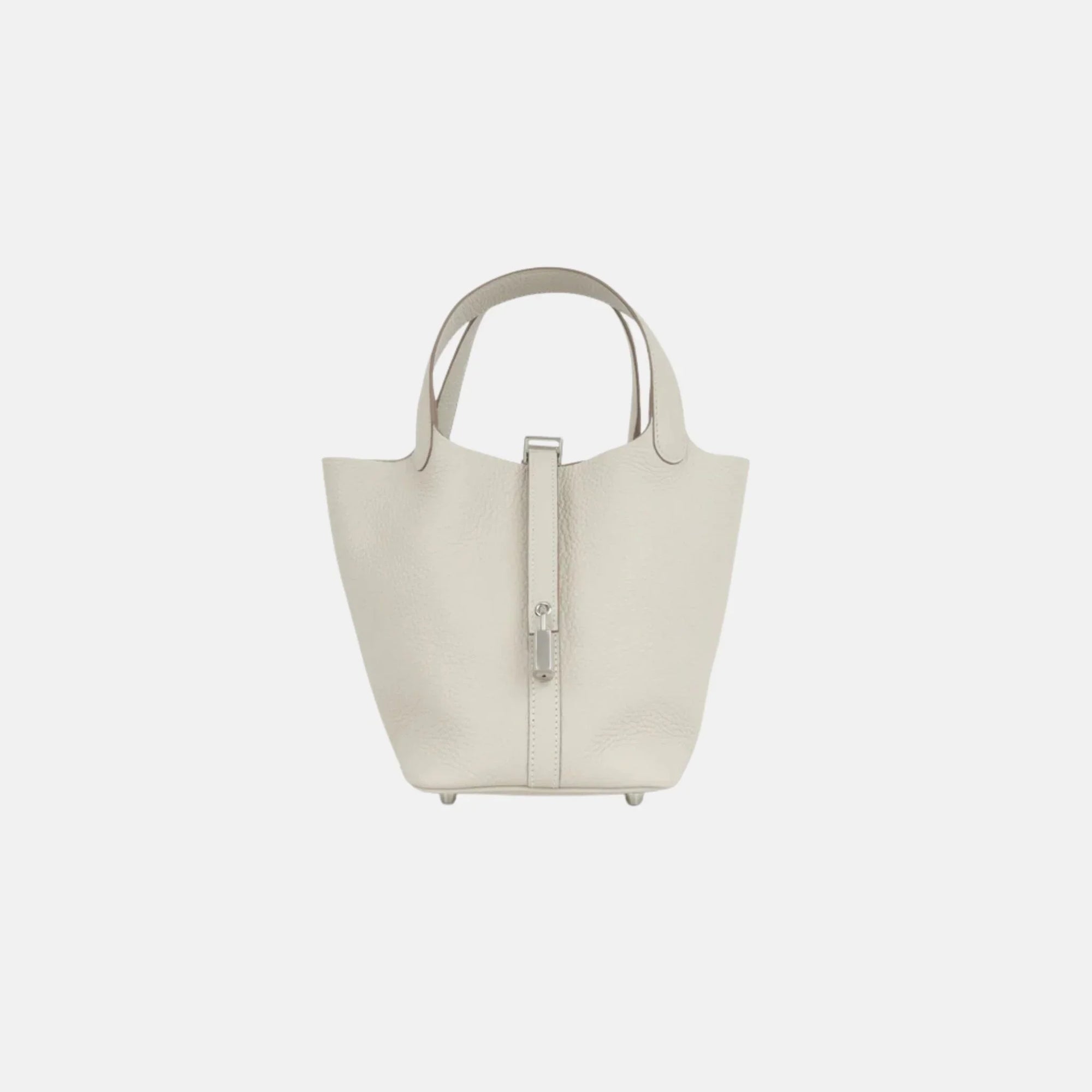 Picotin 18 Craie Clemence Leather Phw Hermes оригінал – Купити в Україні – боковий вид