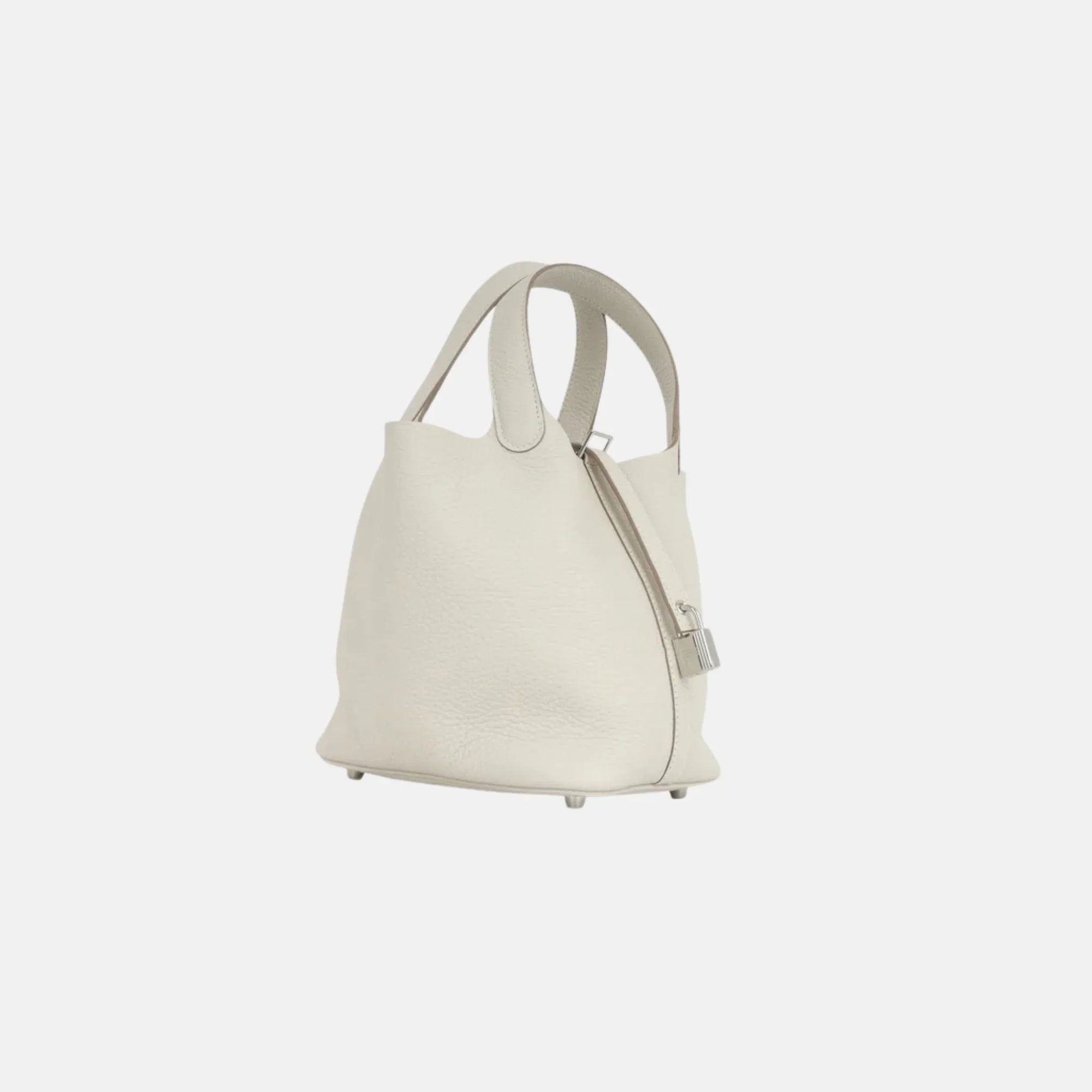Picotin 18 Craie Clemence Leather Phw Hermes оригінал – Купити в Україні – вид ззаду