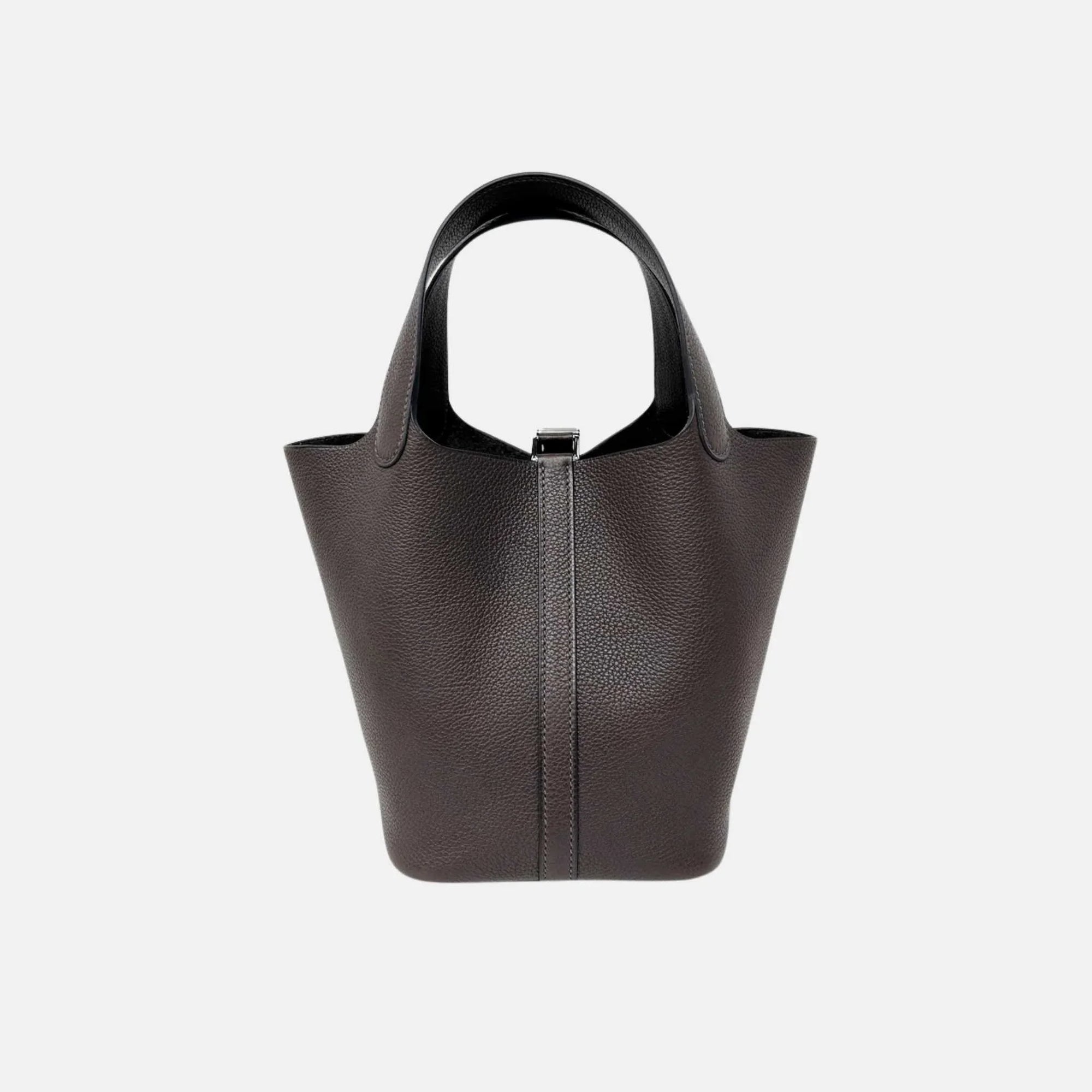 Picotin 18 Ebene Faubourg Barenia Phw Hermes оригінал – Купити в Україні – вид ззаду