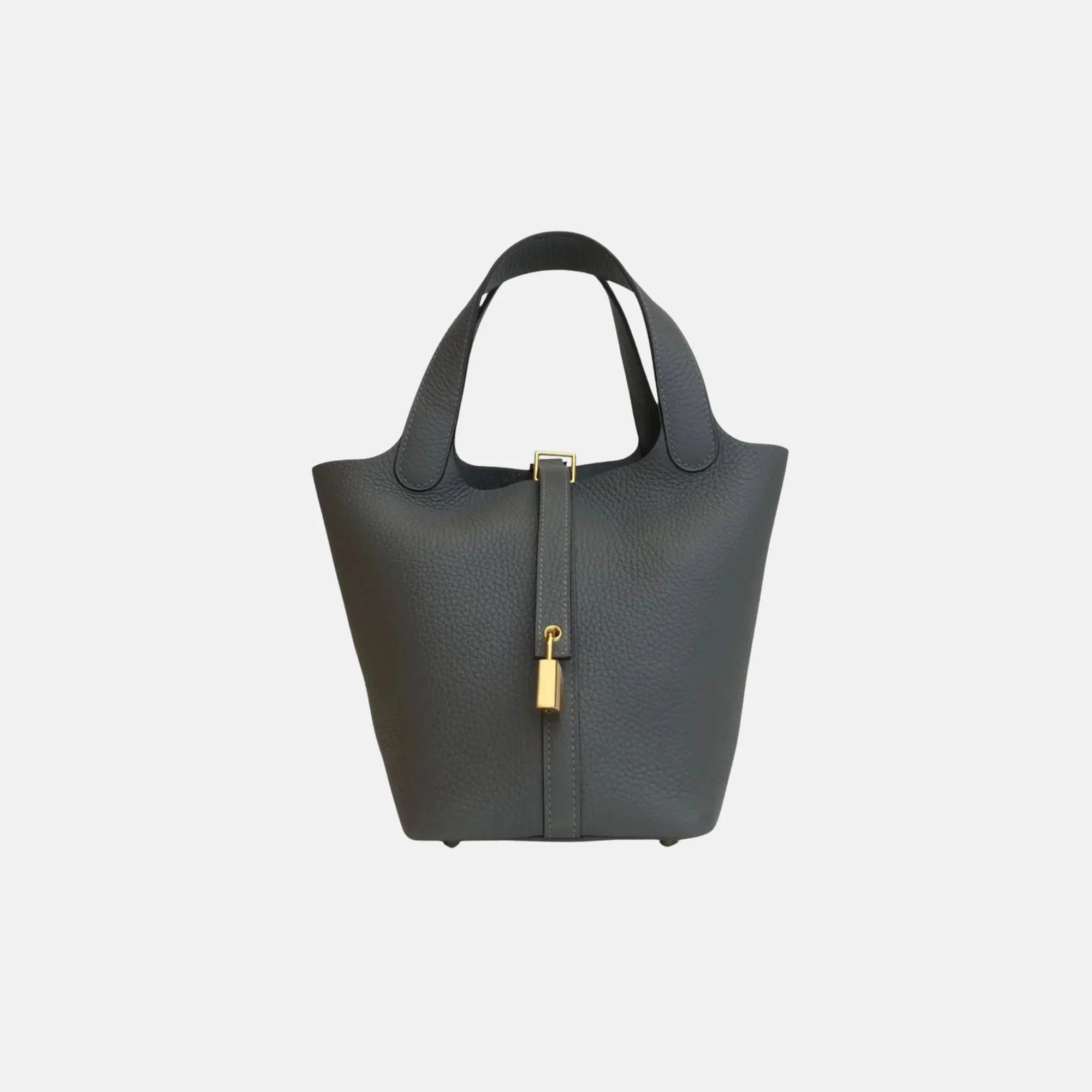 Picotin 18 Gris Meyer Clemence Ghw Hermes – Гарантія оригінальності – боковий вид
