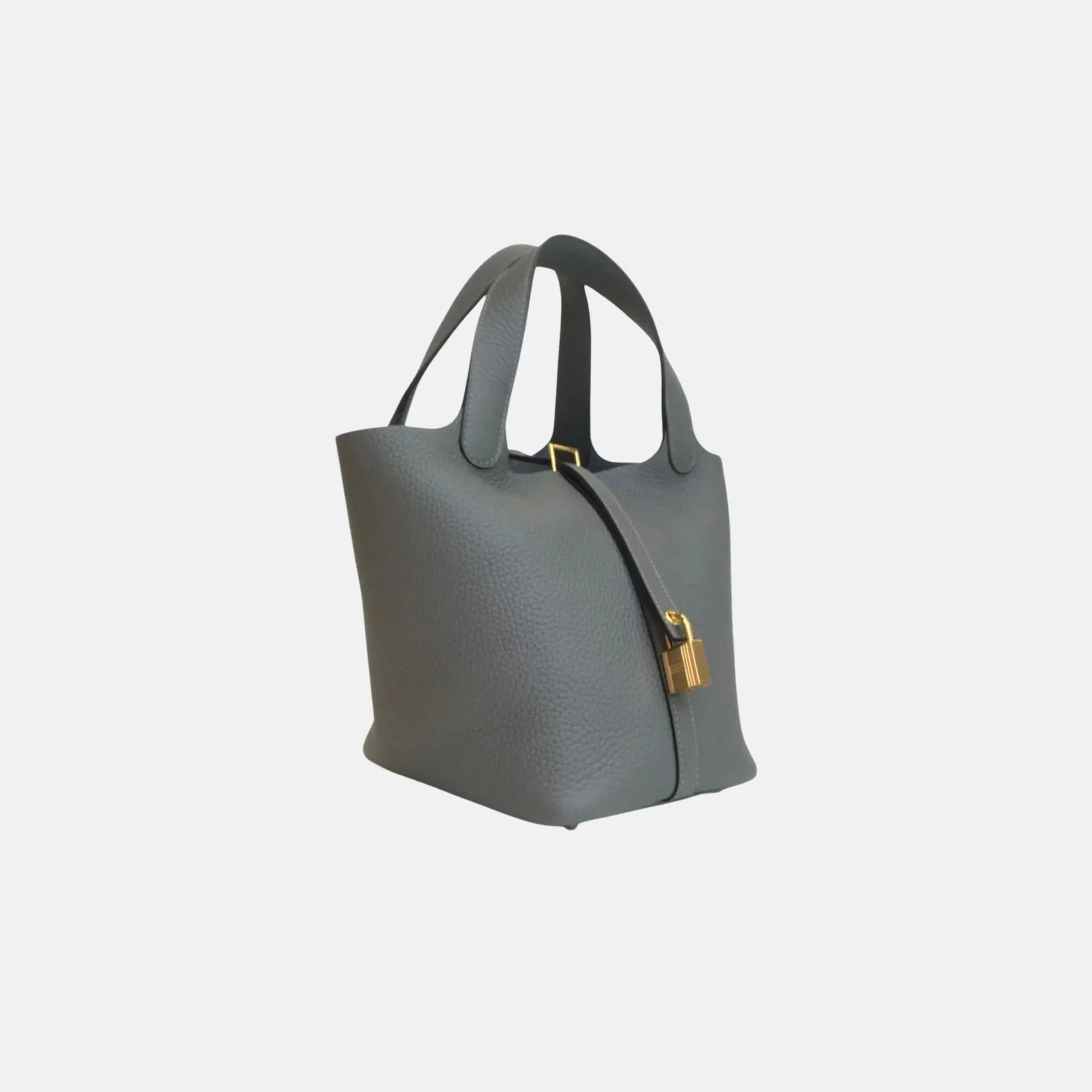 Picotin 18 Gris Meyer Clemence Ghw Hermes – Гарантія оригінальності – вид ззаду