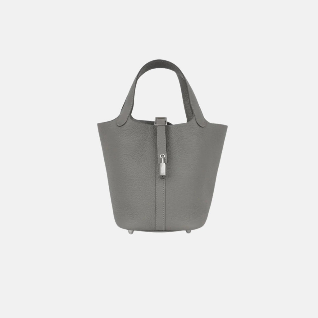 Picotin 18 Gris Meyer Clemence Phw Hermes оригінал – Купити в Україні – боковий вид